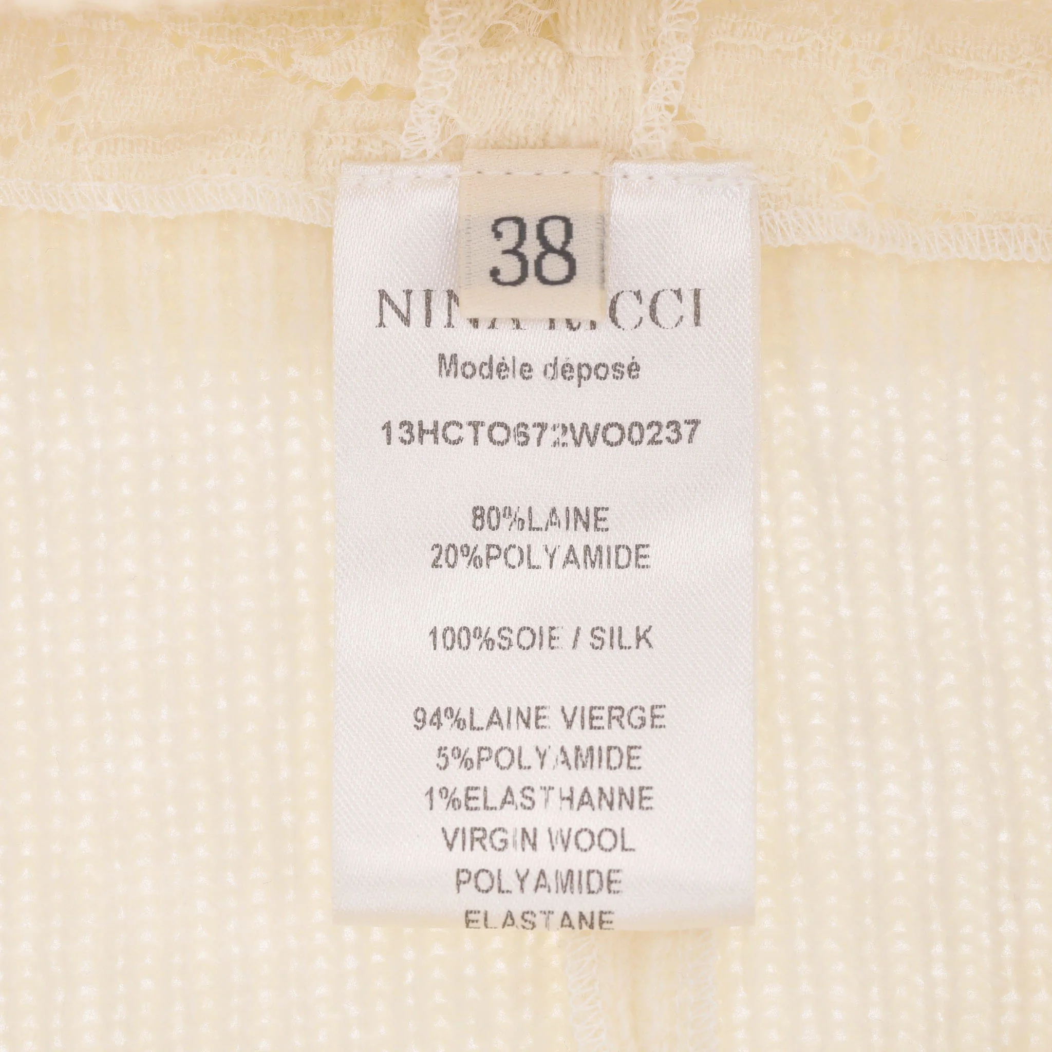 Nina Ricci Silk Lace Top. Size 38FR - Image 7