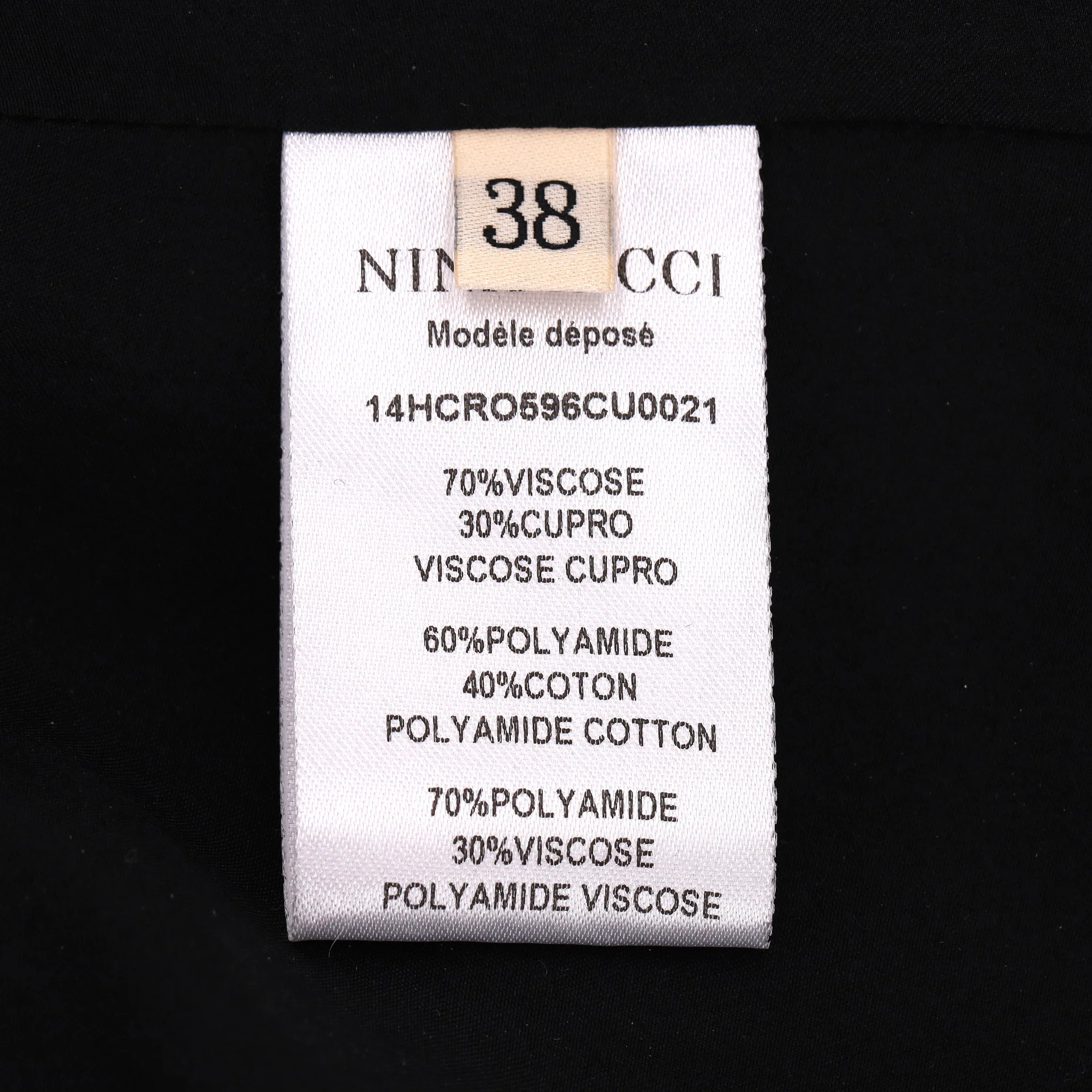 Nina Ricci Velvet Dress With Floral Lace Sleeves & Back. Size 38FR - Image 8