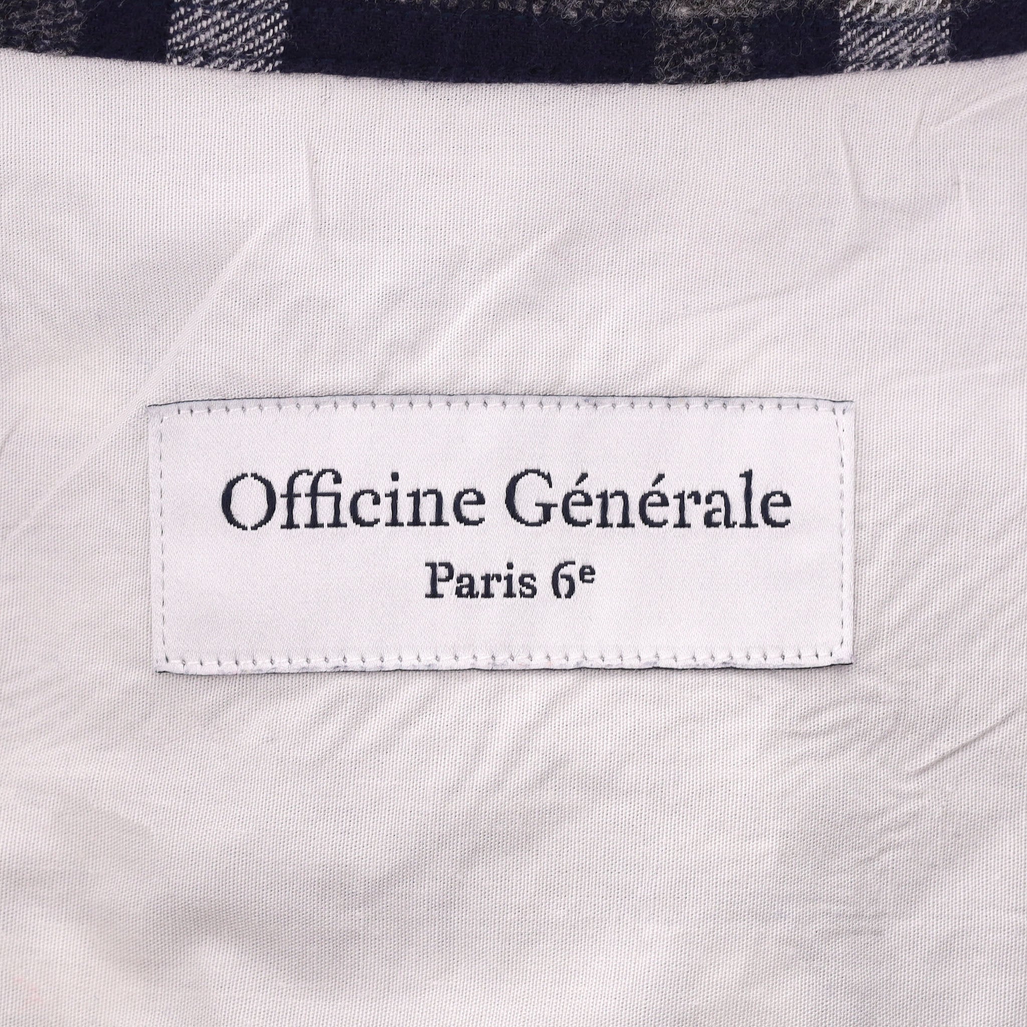 Officine Generale Plaid Check Cotton Shirt. Size XS - Image 5