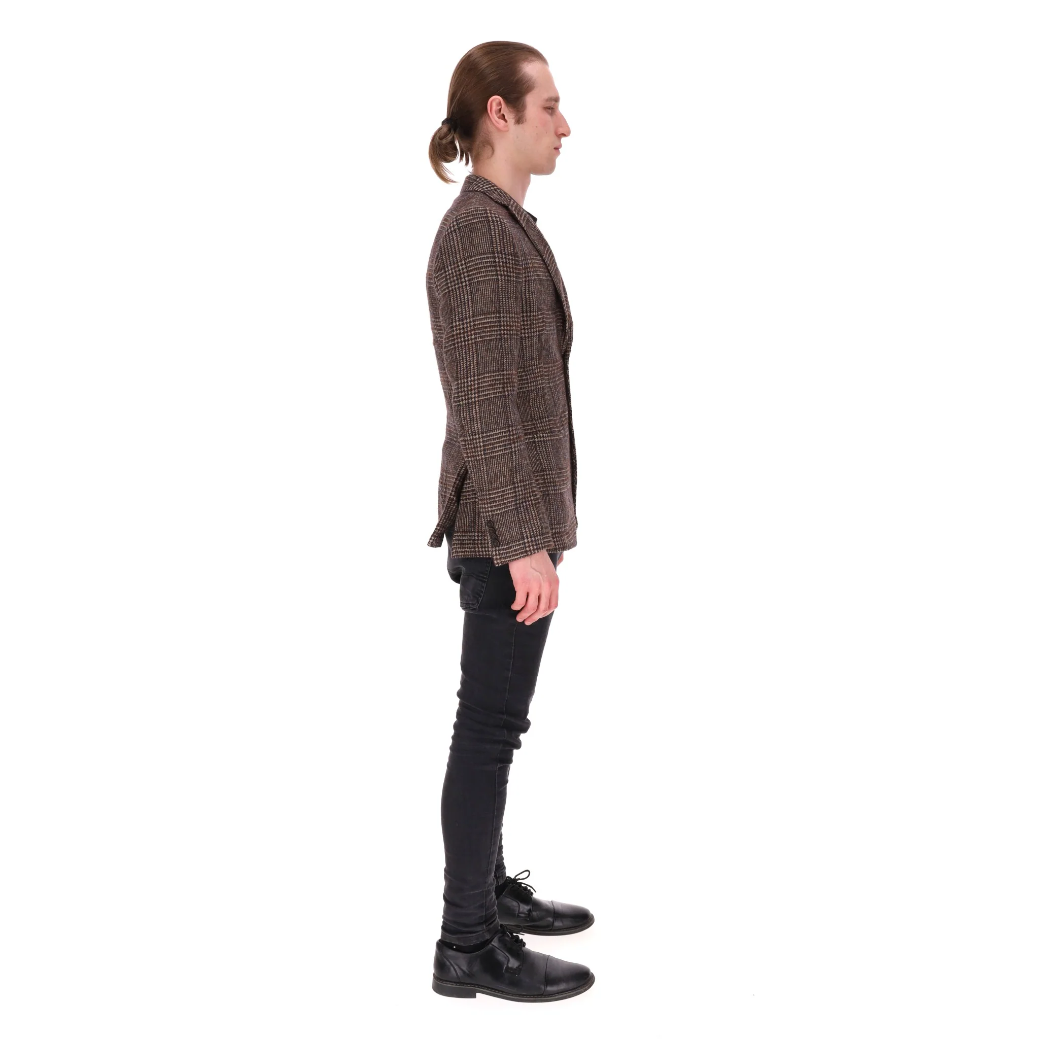 Officine Generale Prince Of Wales Checked Wool Jacket. Size 46FR - Image 3