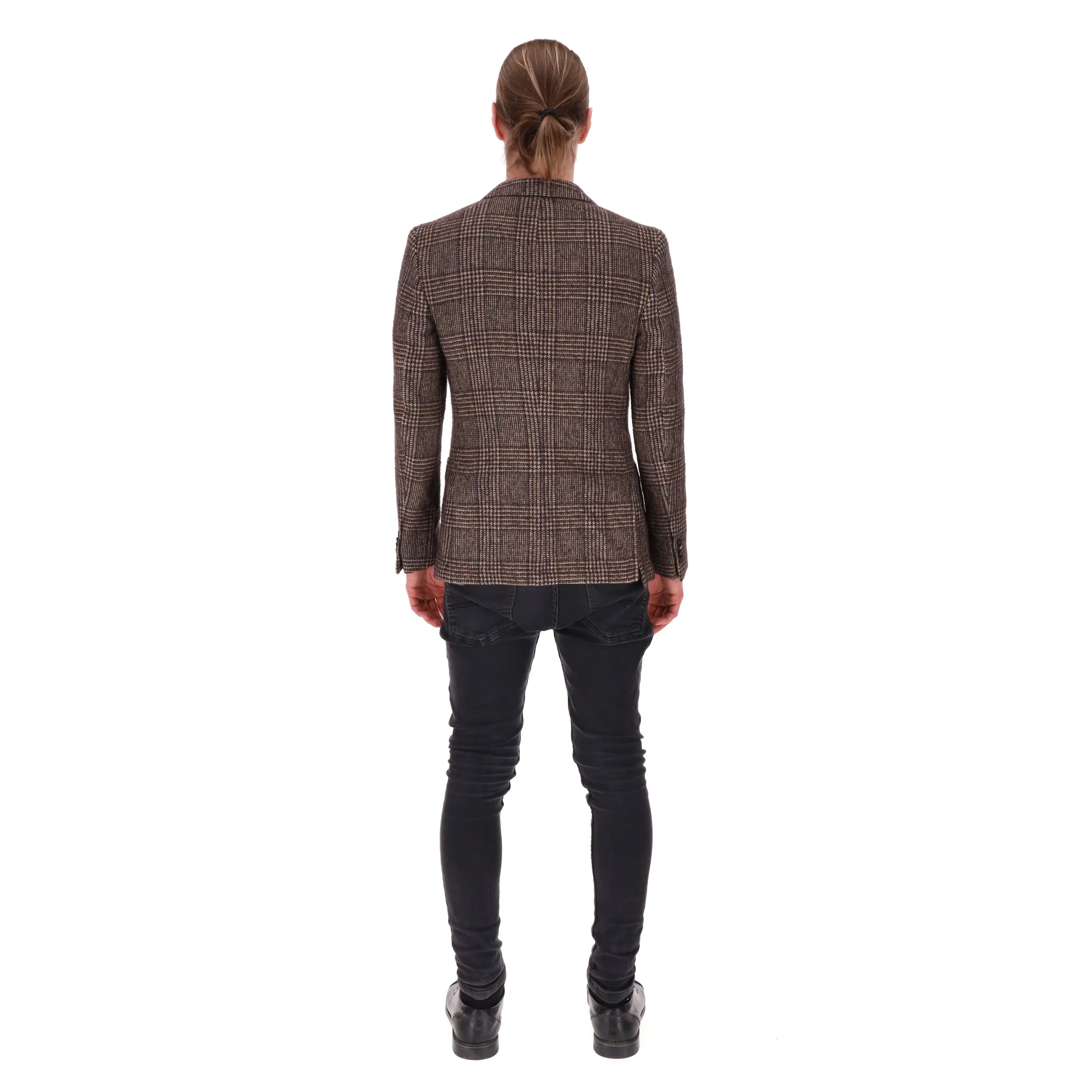 Officine Generale Prince Of Wales Checked Wool Jacket. Size 46FR - Image 4