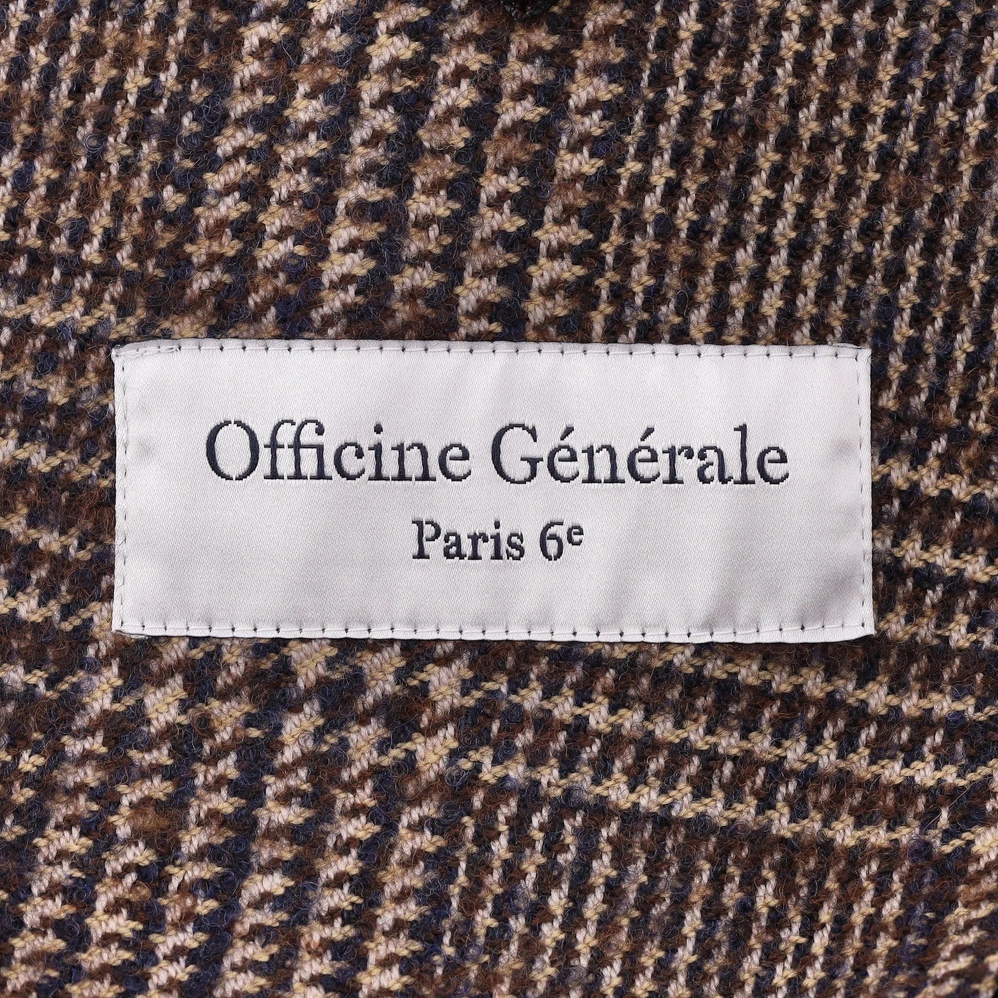 Officine Generale Prince Of Wales Checked Wool Jacket. Size 46FR - Image 6