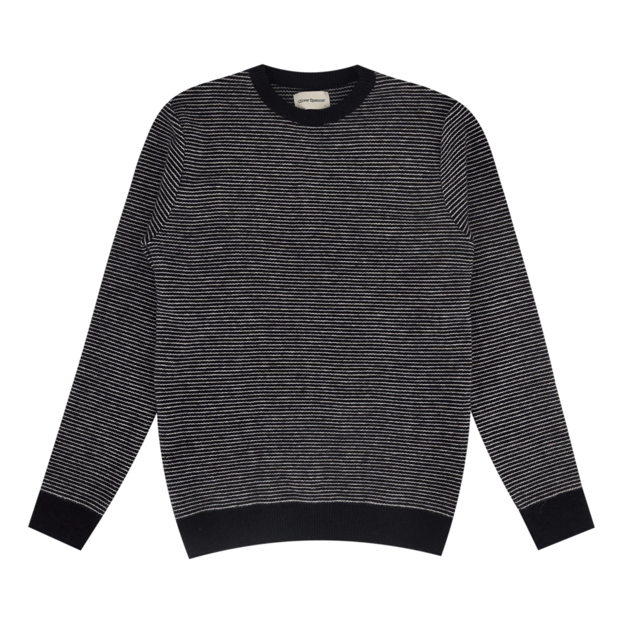 Oliver Spencer Striped Wool Jumper. Size S