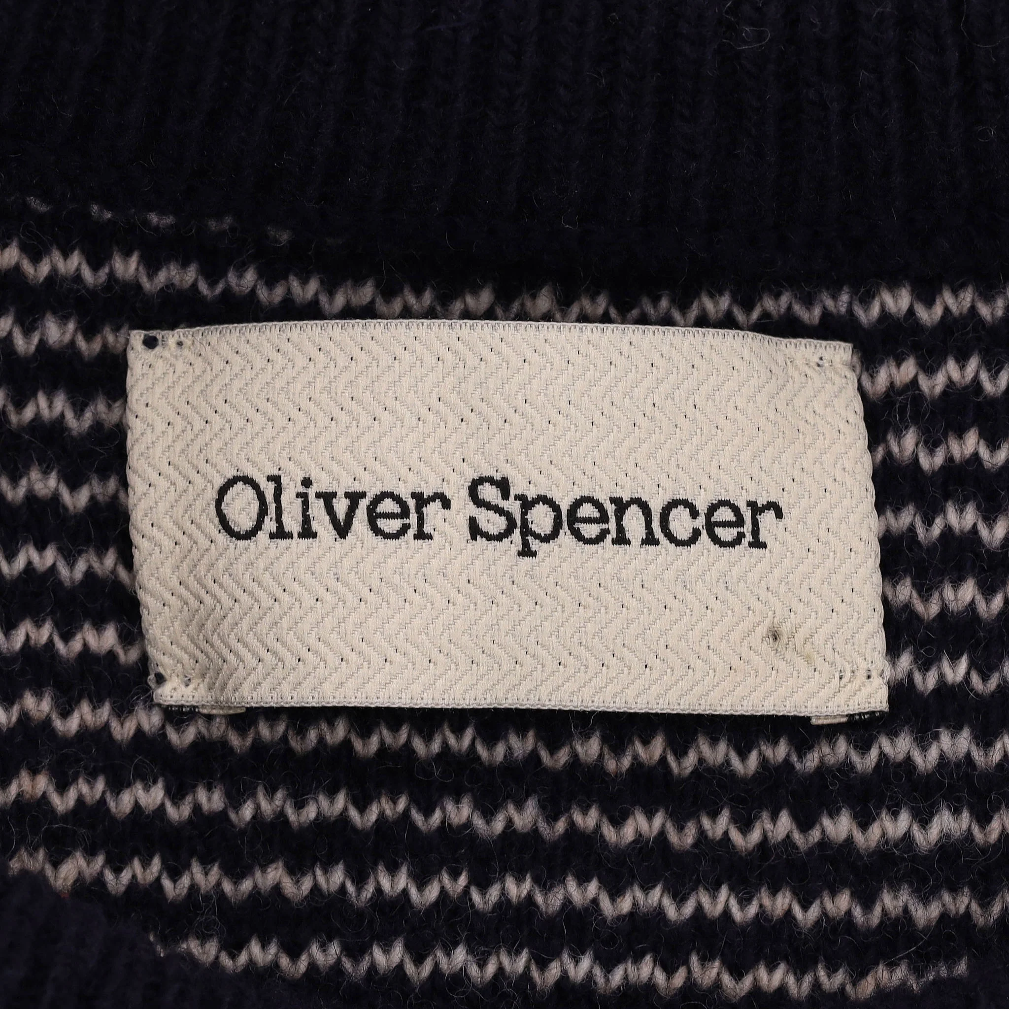 Oliver Spencer Striped Wool Jumper. Size S - Image 5
