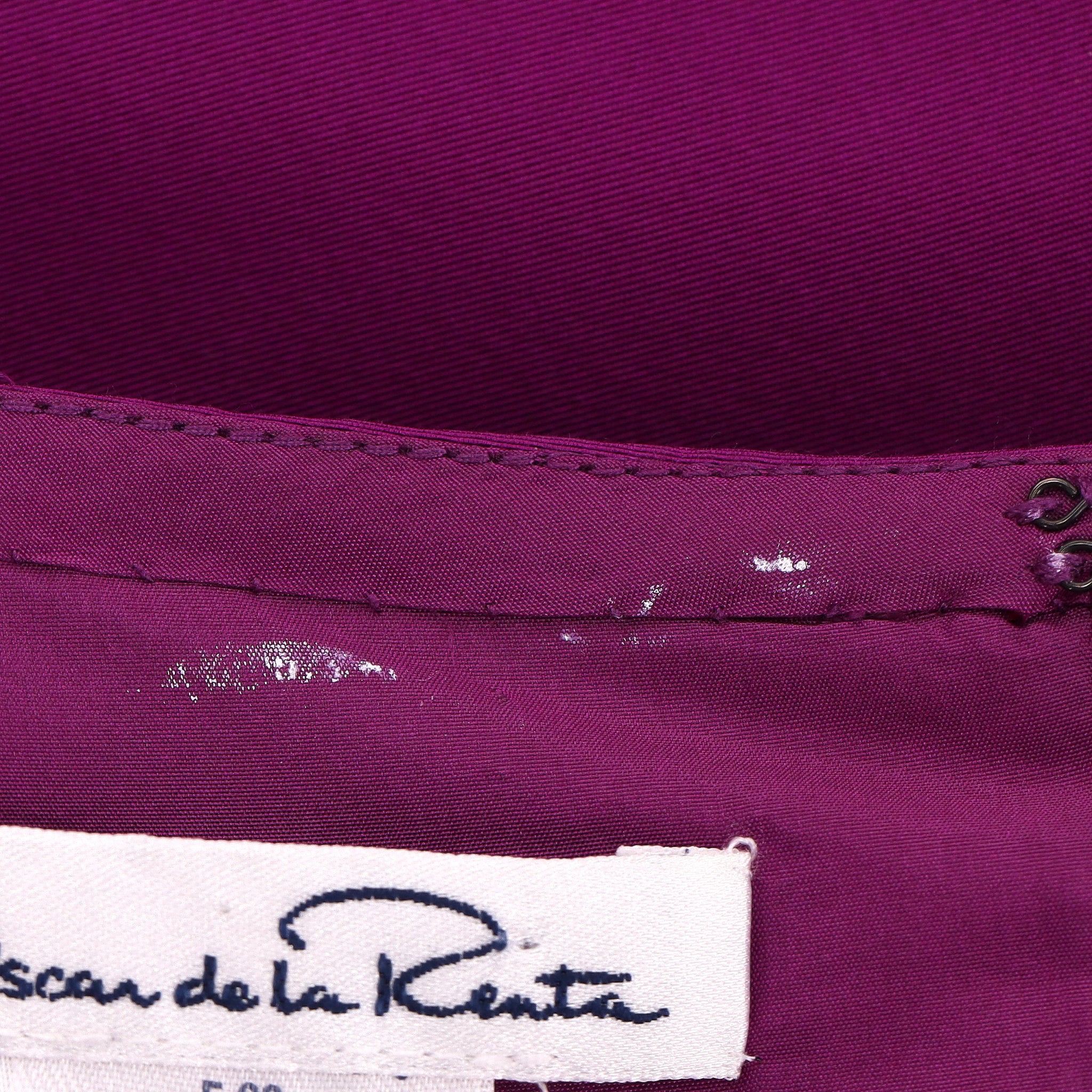 Oscar De La Renta Silk Flared Pleated Dress. Size 8US - Image 8