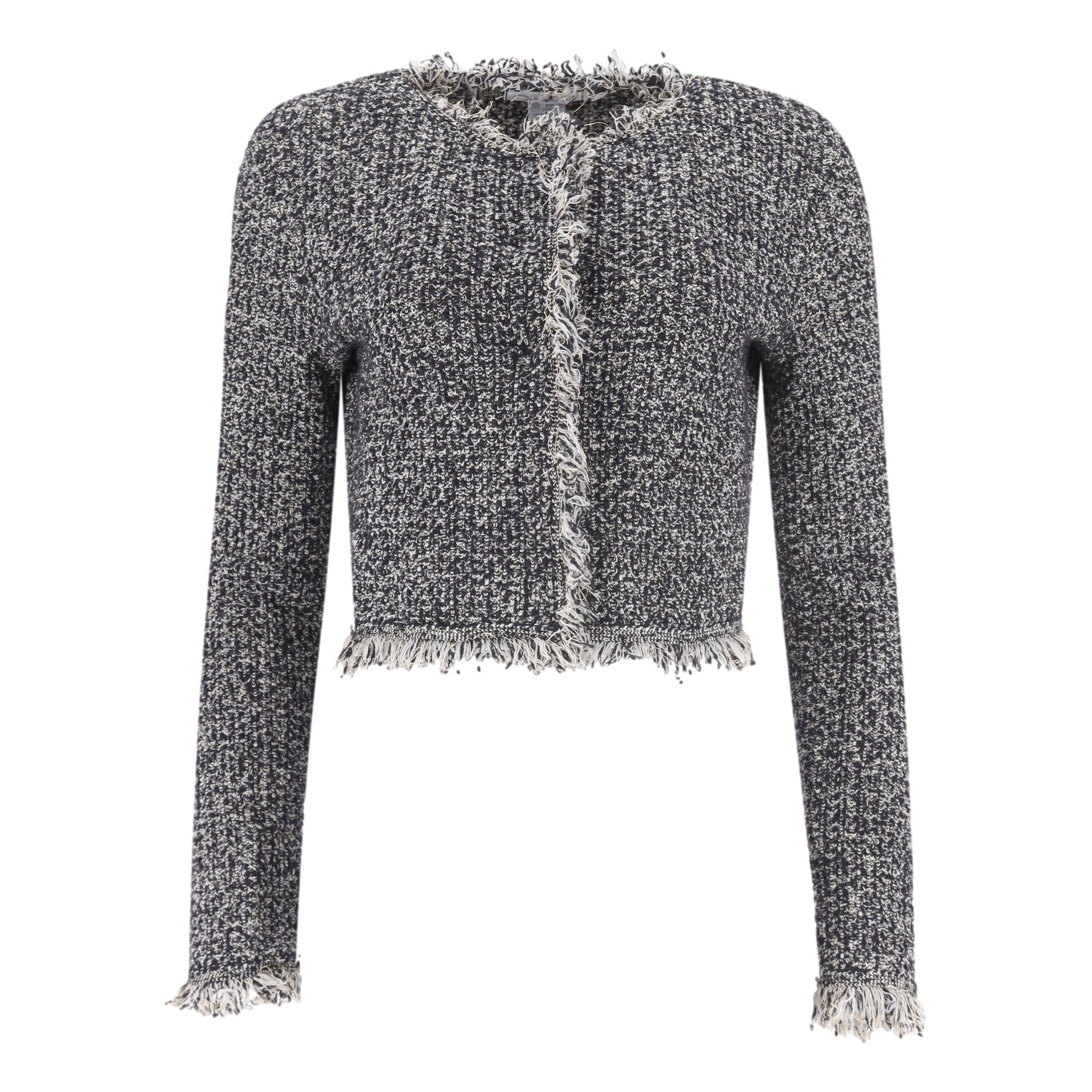 Oscar De La Renta Wool Boucle Dress & Jacket Two-Piece Set. Size S/M - Image 5