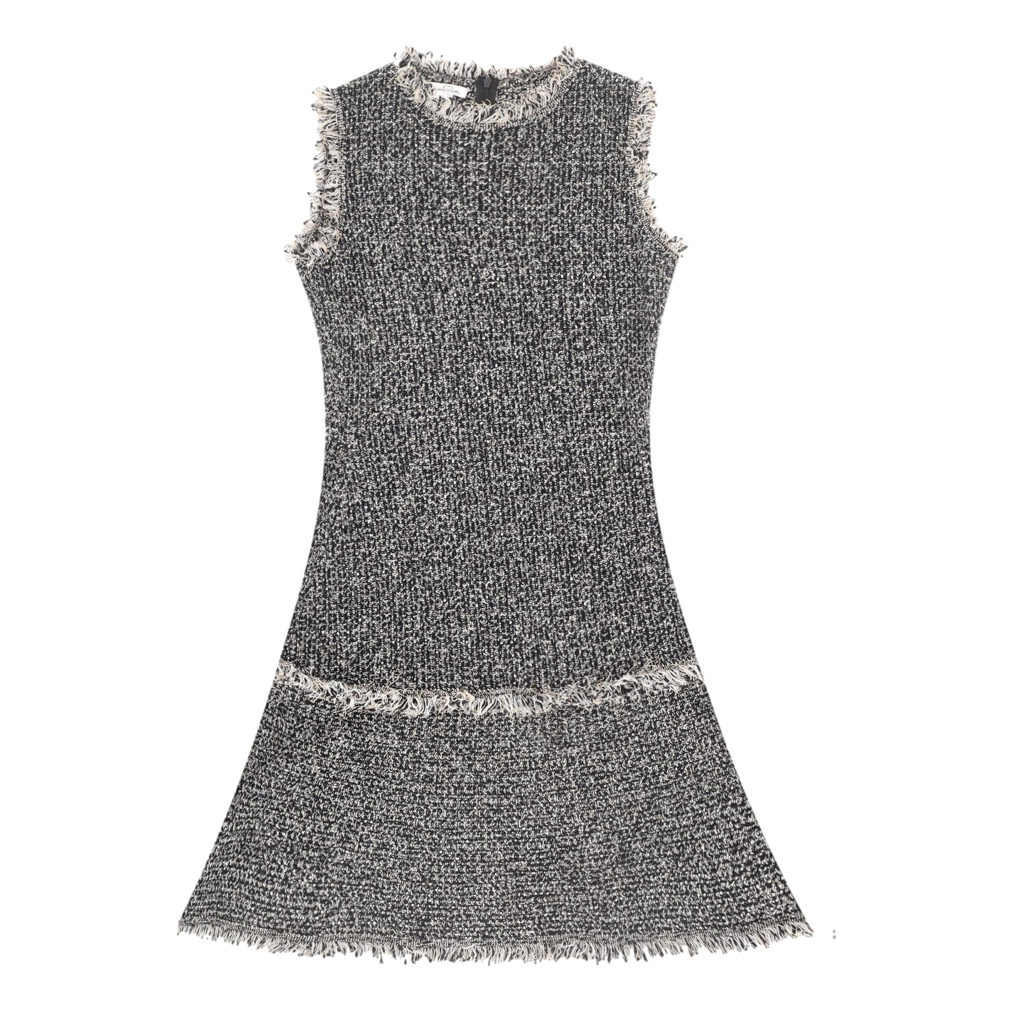 Oscar De La Renta Wool Boucle Dress & Jacket Two-Piece Set. Size S/M - Image 6
