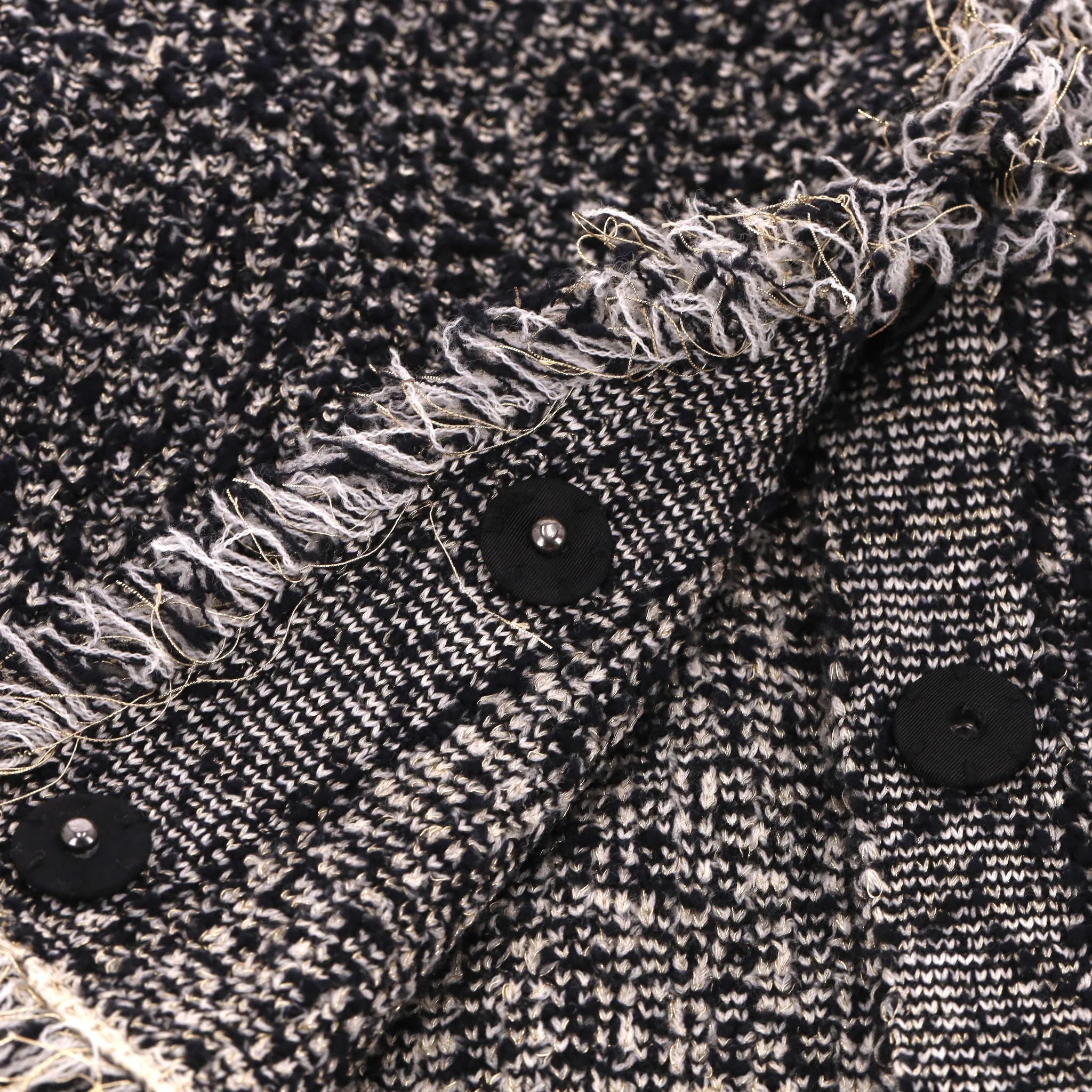 Oscar De La Renta Wool Boucle Dress & Jacket Two-Piece Set. Size S/M - Image 8