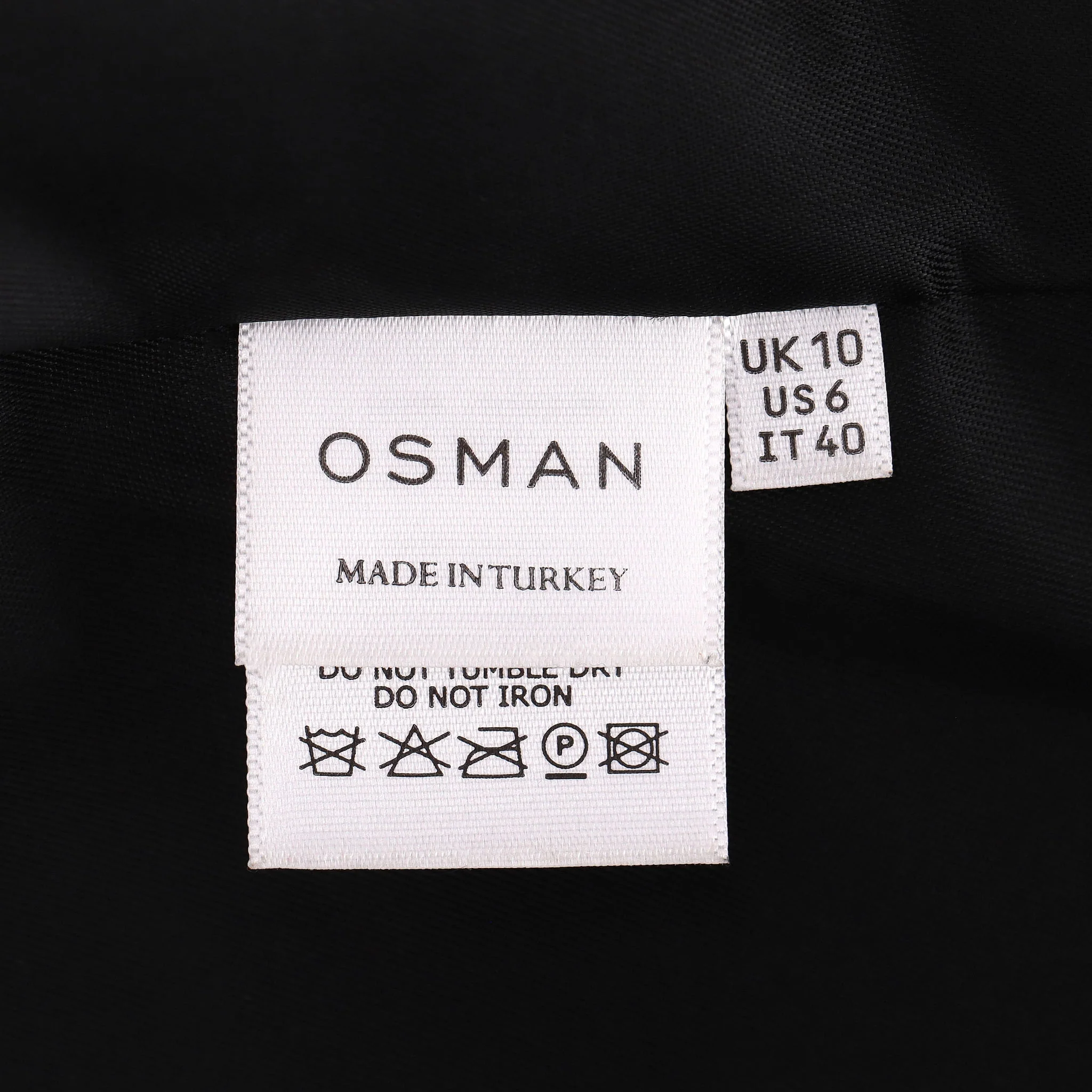 Osman Leather Biker Jacket. Size 10UK - Image 7