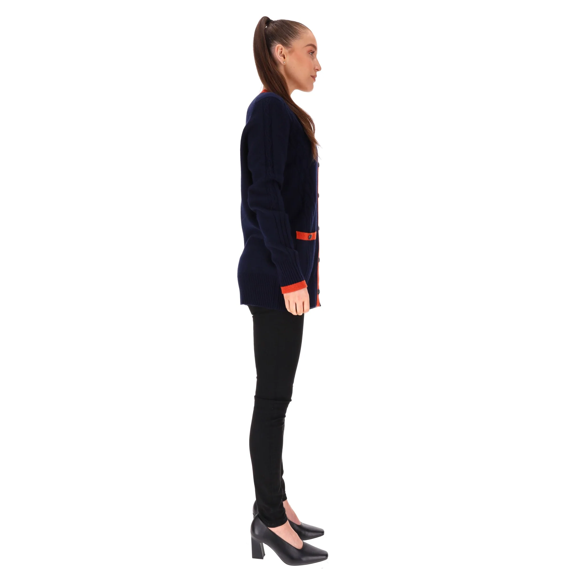 Chanel Paris - Hamburg Cashmere Cardigan. Size 36FR - Image 3