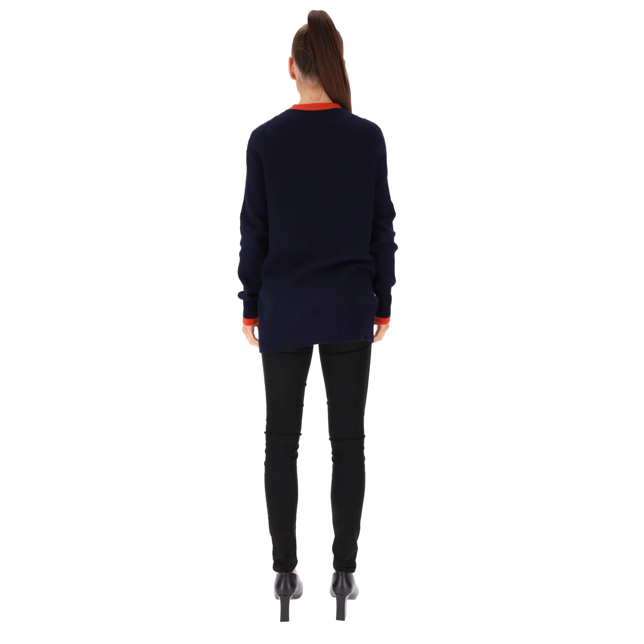 Chanel Paris - Hamburg Cashmere Cardigan. Size 36FR - Image 4