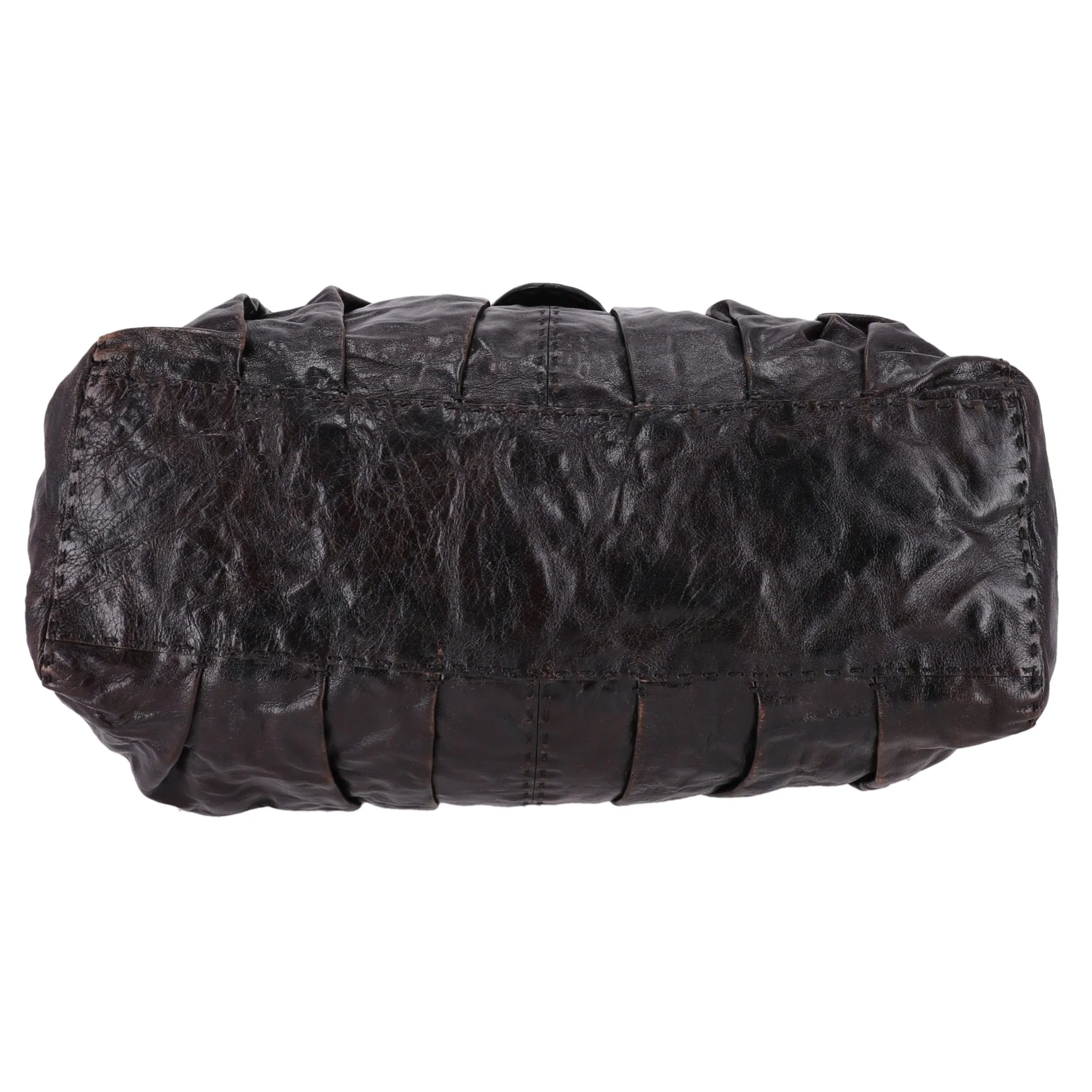 Valentino Garavani Crystal Embellished 'V' Logo Leather Bag - Image 4