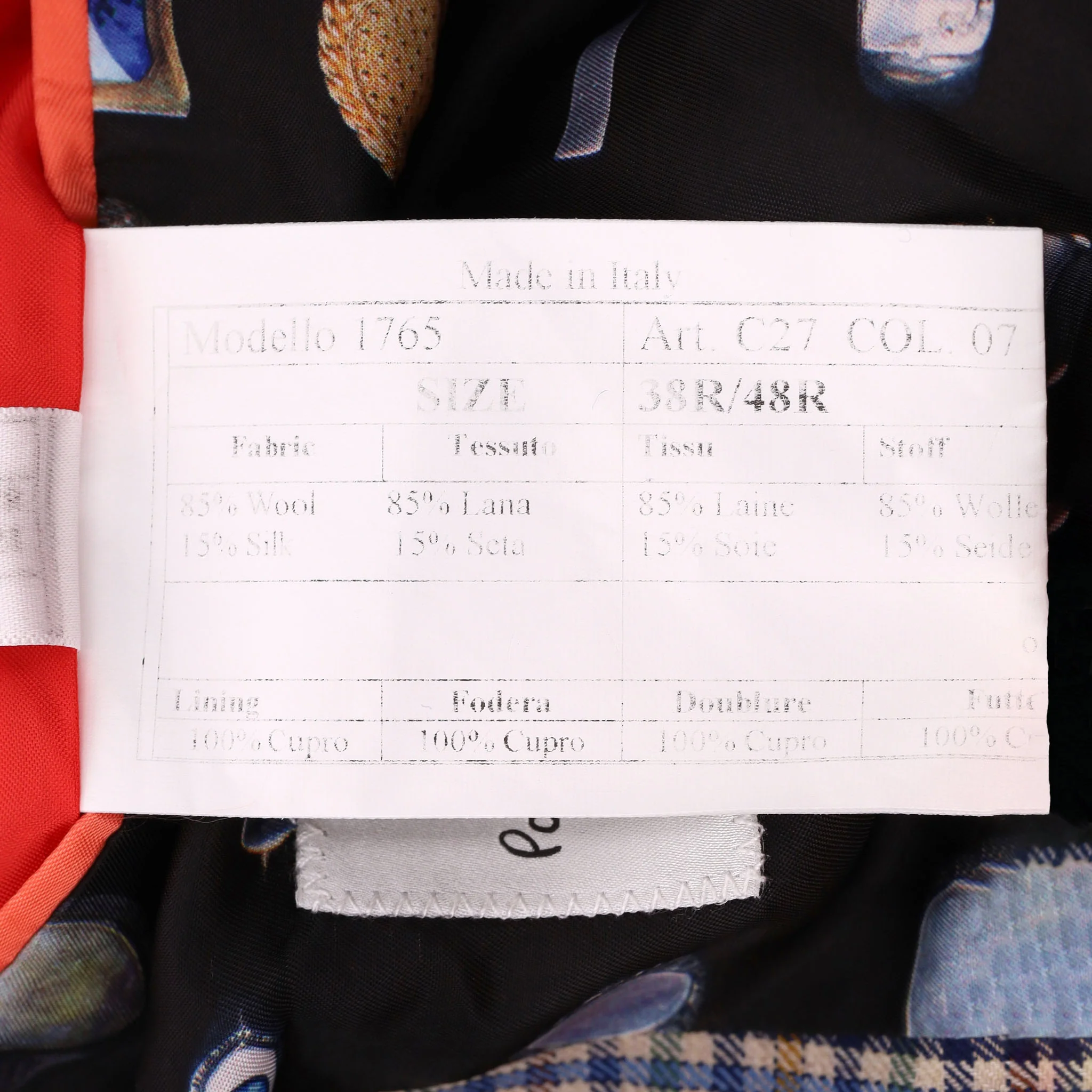 Paul Smith Wool & Silk Blend Checked Suit. Size 48IT - Image 12