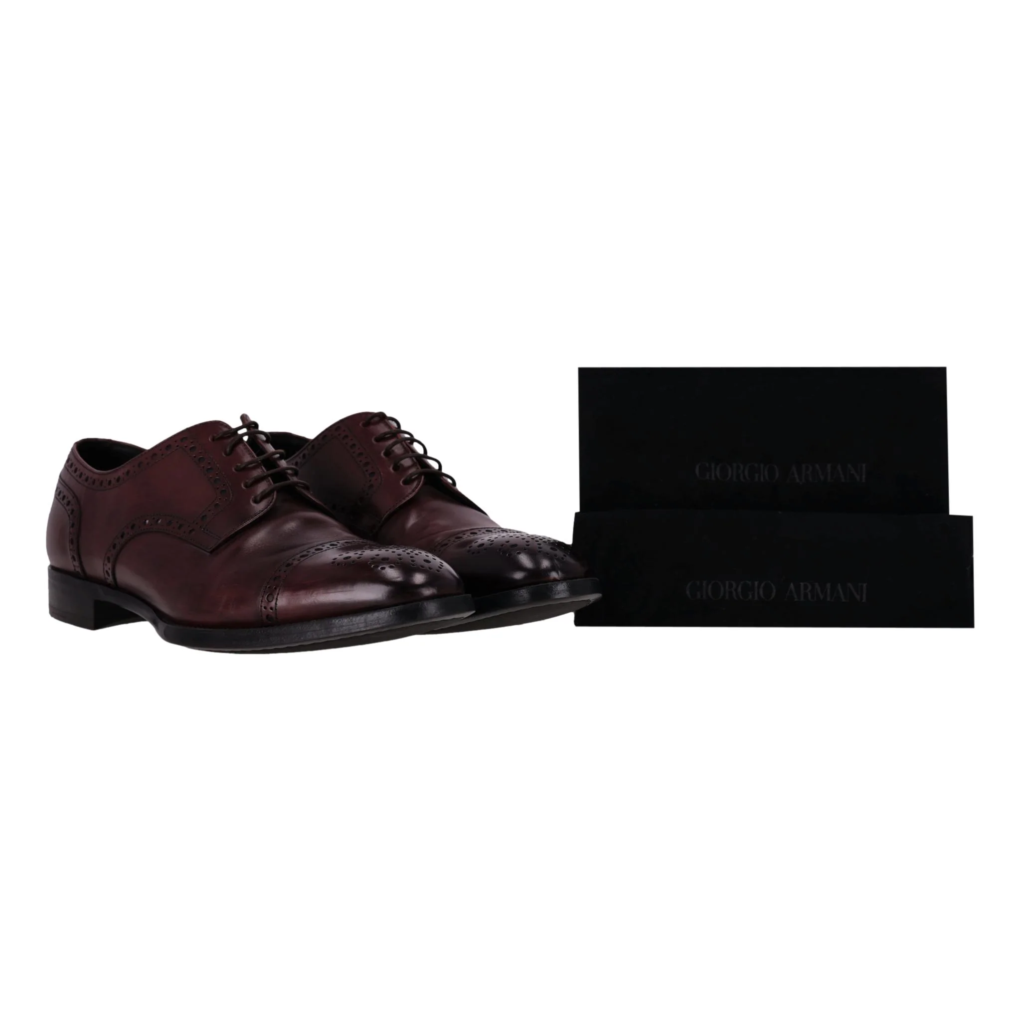 Giorgio Armani Leather Brogues. Size 43 - Image 2