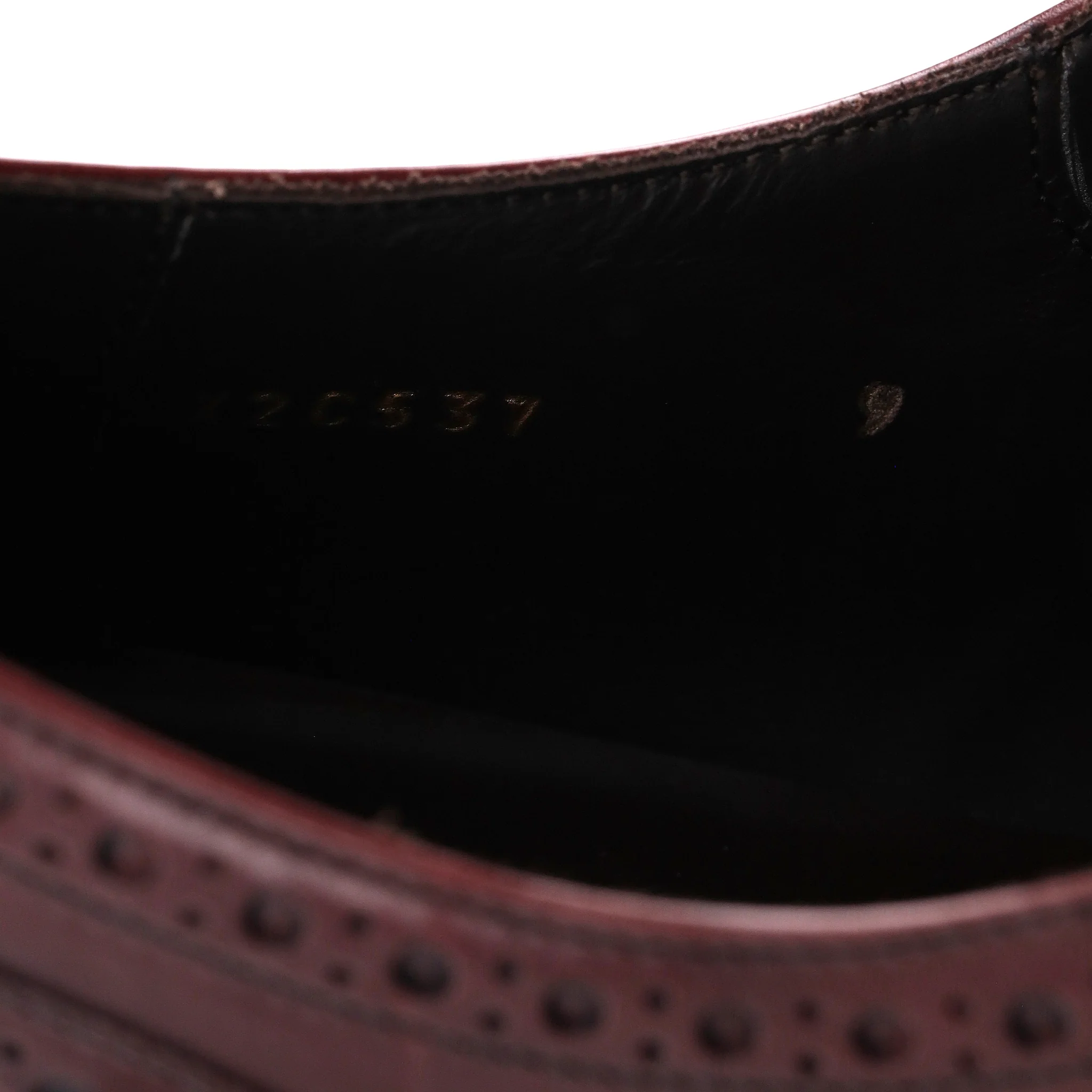 Giorgio Armani Leather Brogues. Size 43 - Image 7