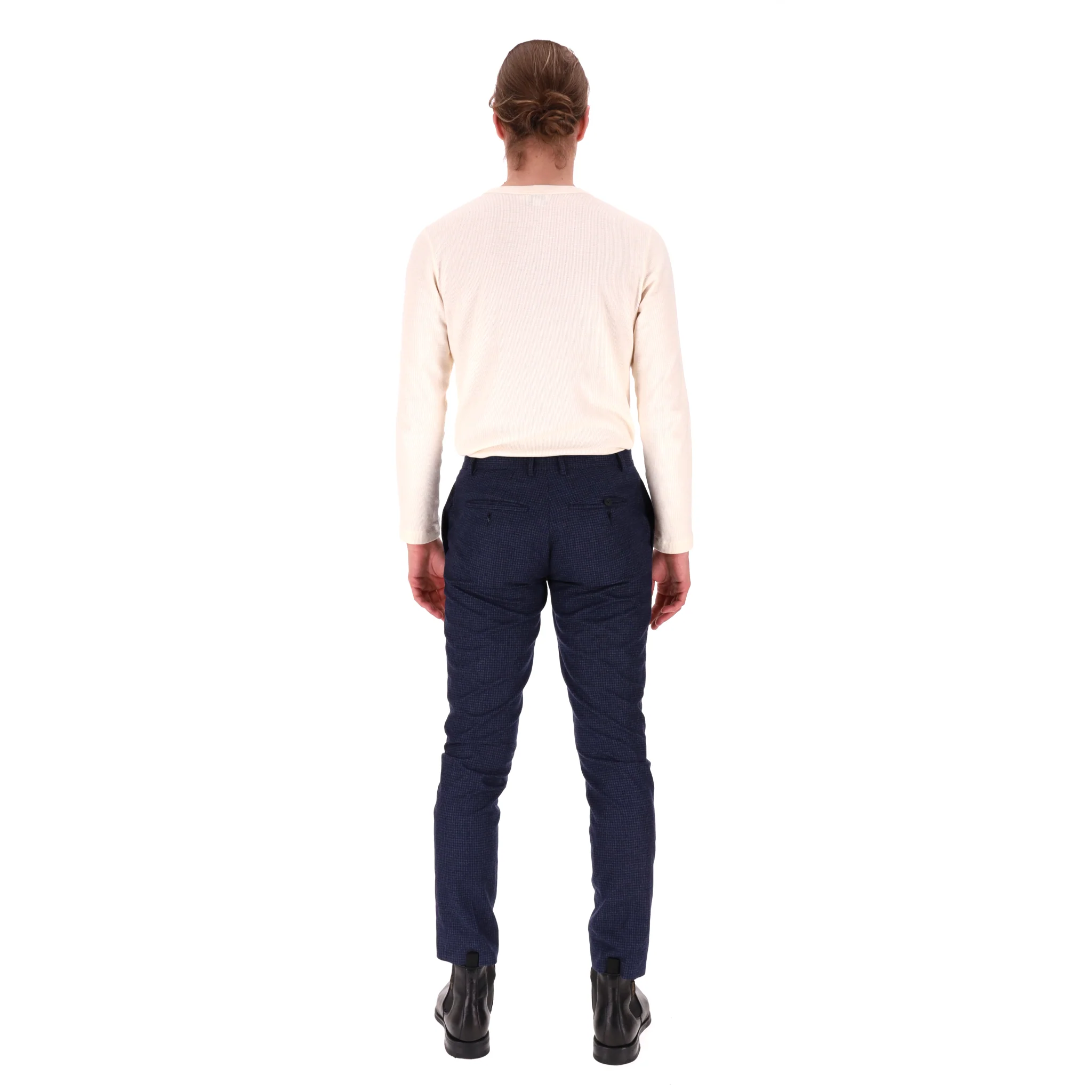 Paul Smith Slim-Cut Checked Wool Trousers. Size 38FR - Image 4