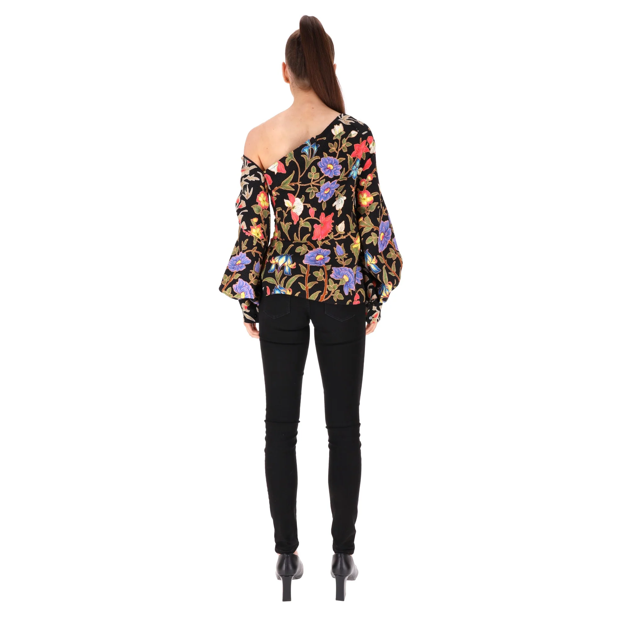 Peter Pilotto Floral Asymmetric Blouse. Size 38FR - Image 5