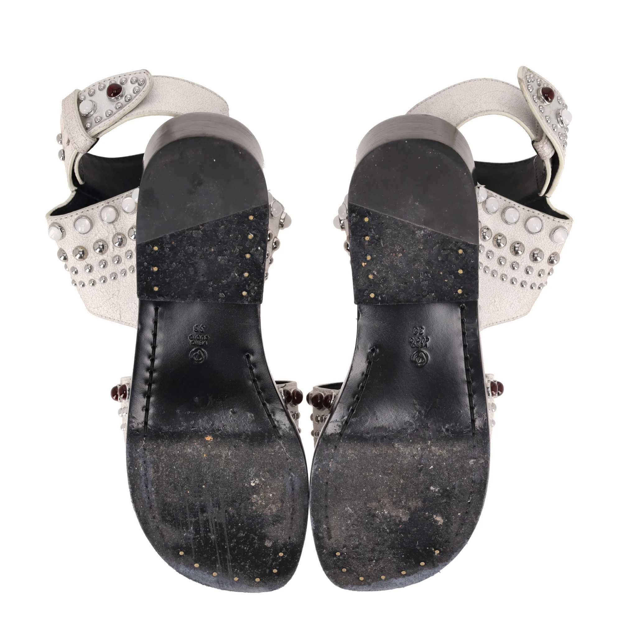 Phillip Lim Nashville Studded Leather Platform Sandals. Size 36 - Image 5