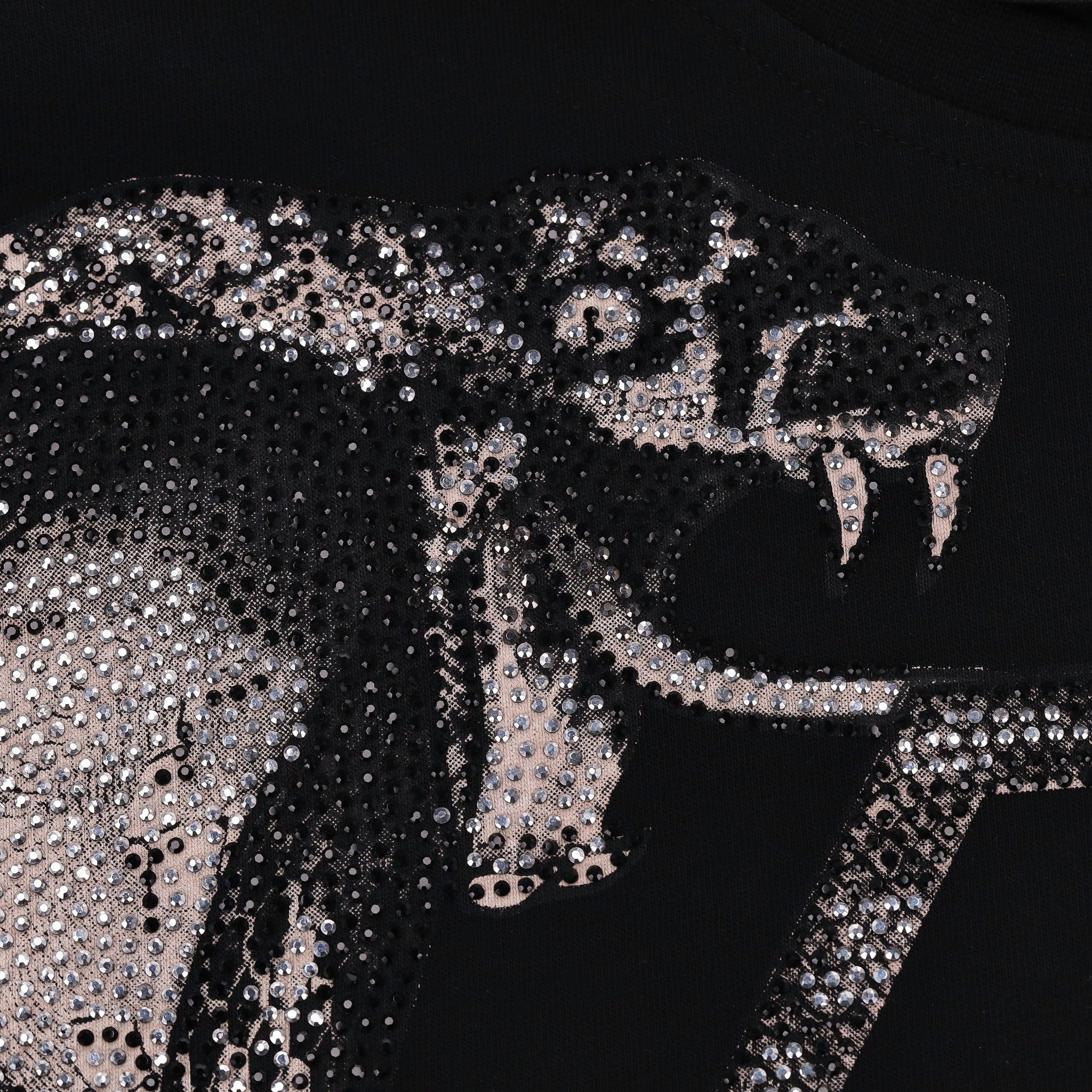 Philipp Gotta Feeling Snake Crystal Embellished Cotton T-Shirt. Size XXL - Image 5