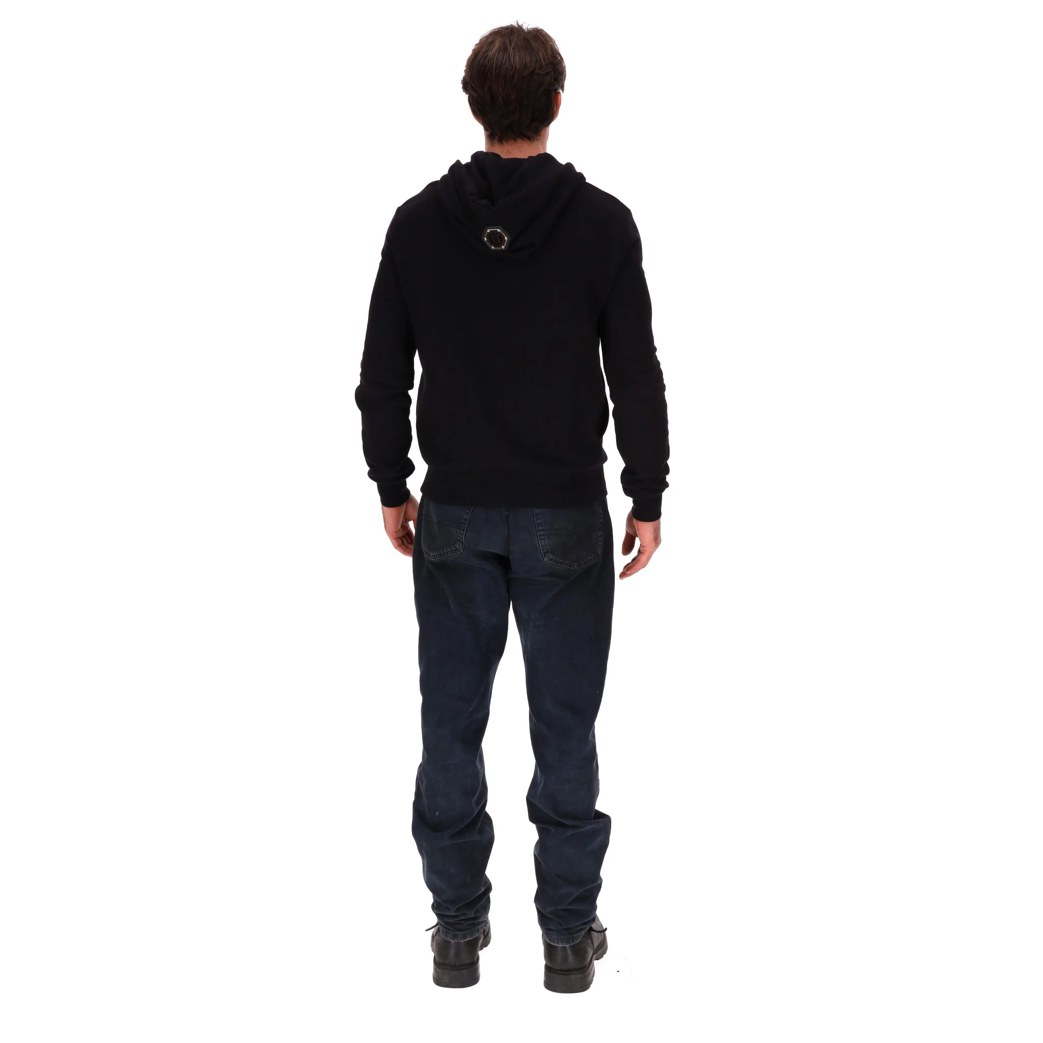 Philipp Plein Cotton Logo Hoodie. Size L - Image 4