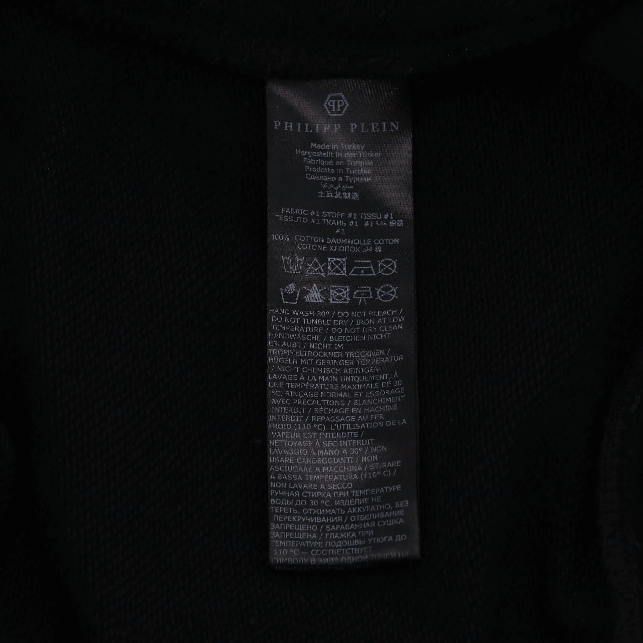 Philipp Plein Cotton Logo Hoodie. Size L - Image 7