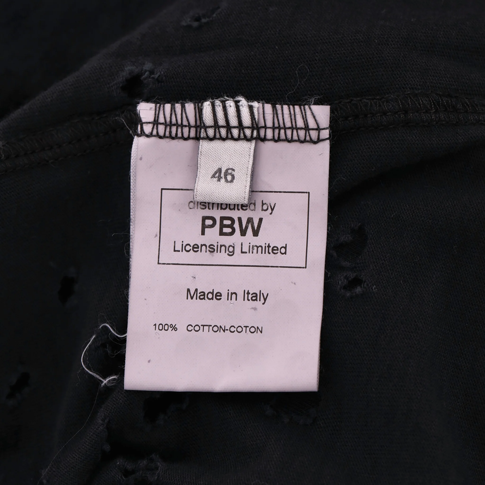 Pierre Balmain Distressed Cotton T-Shirt. Size 46FR - Image 10