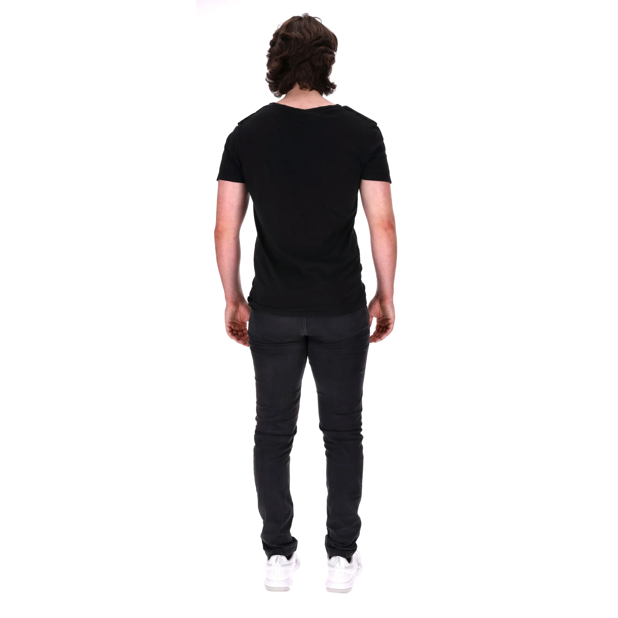 Pierre Balmain Distressed Cotton T-Shirt. Size 46FR - Image 4