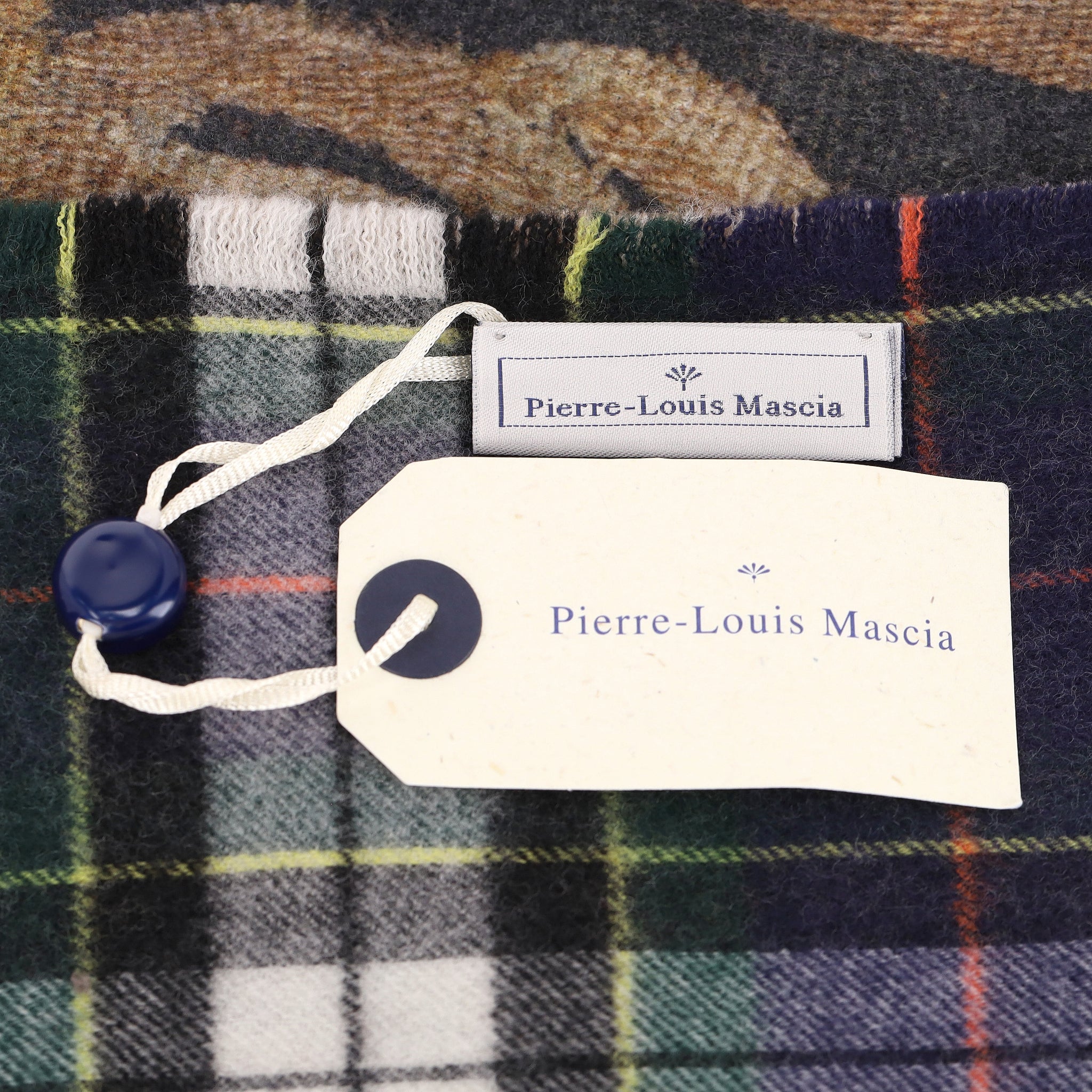Pierre-Louis Mascia Pancake Double-Sided Printed Wool Scarf - Image 5