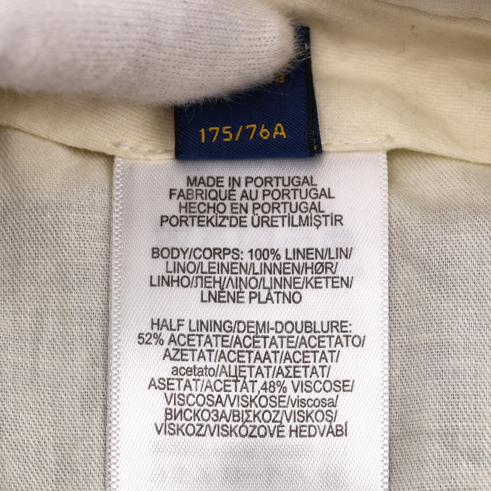 Polo Ralph Lauren Pinstripe Linen Trousers. Size 30/32 - Image 8