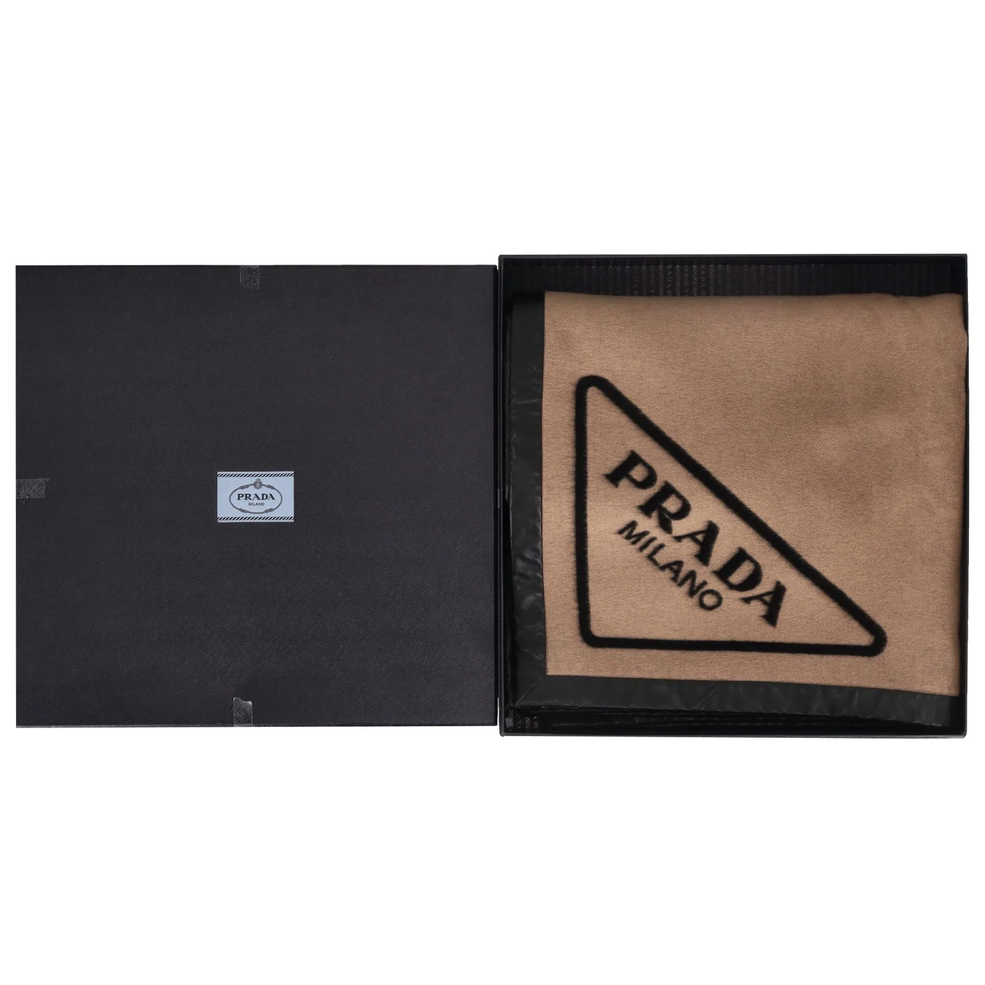 Prada Cashmere Logo Blanket - Image 2