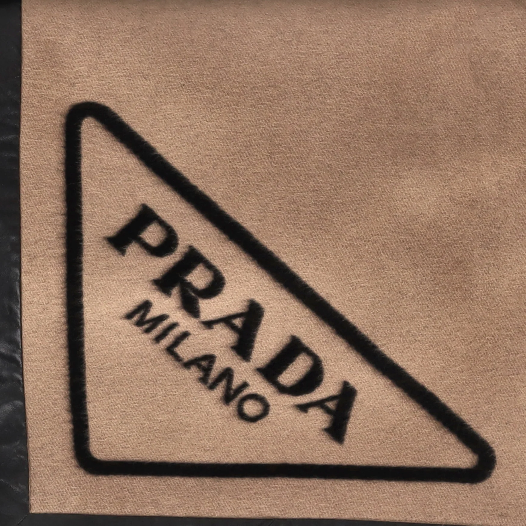 Prada Cashmere Logo Blanket - Image 4