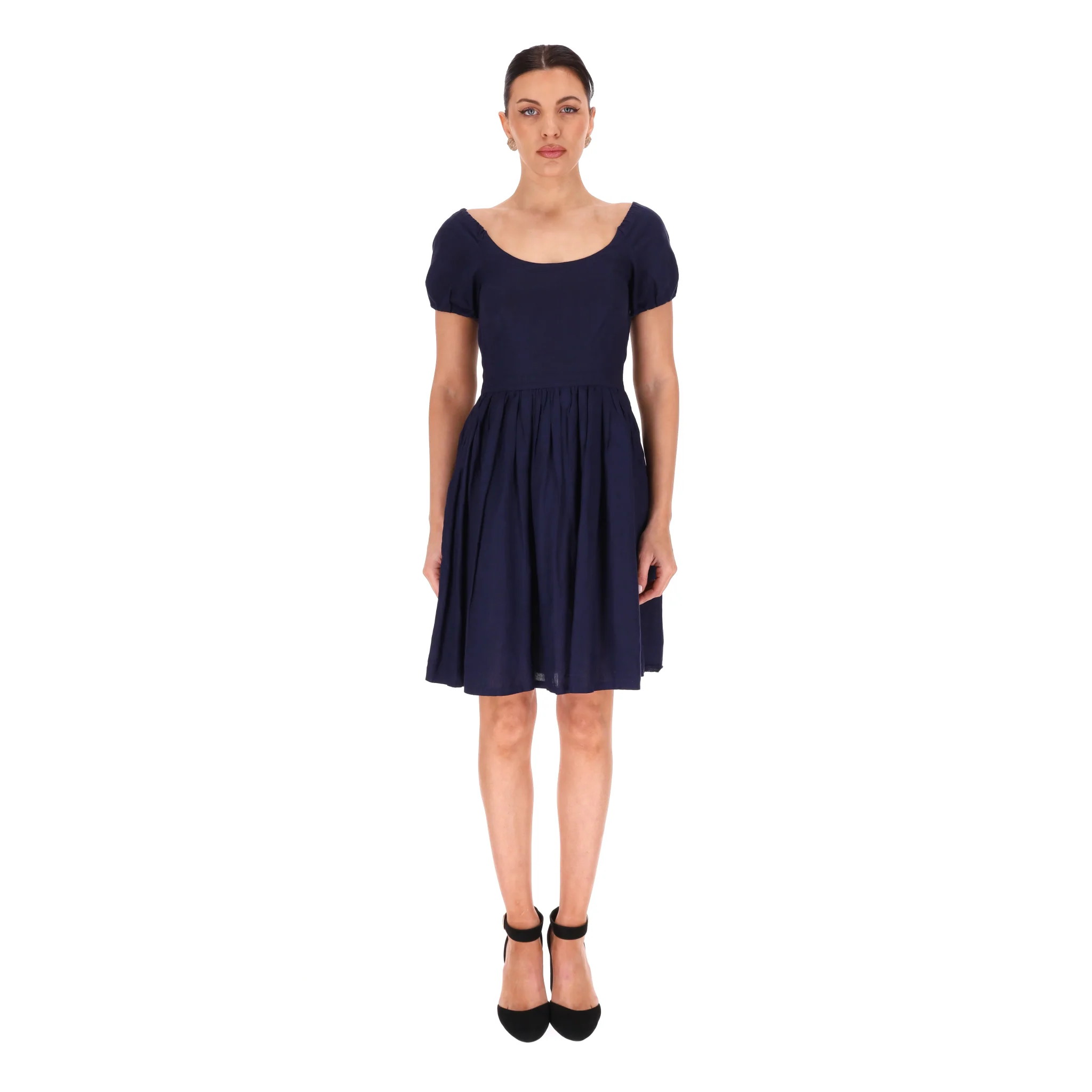 Prada Fit And Flare Linen Dress. Size 38IT - Image 2