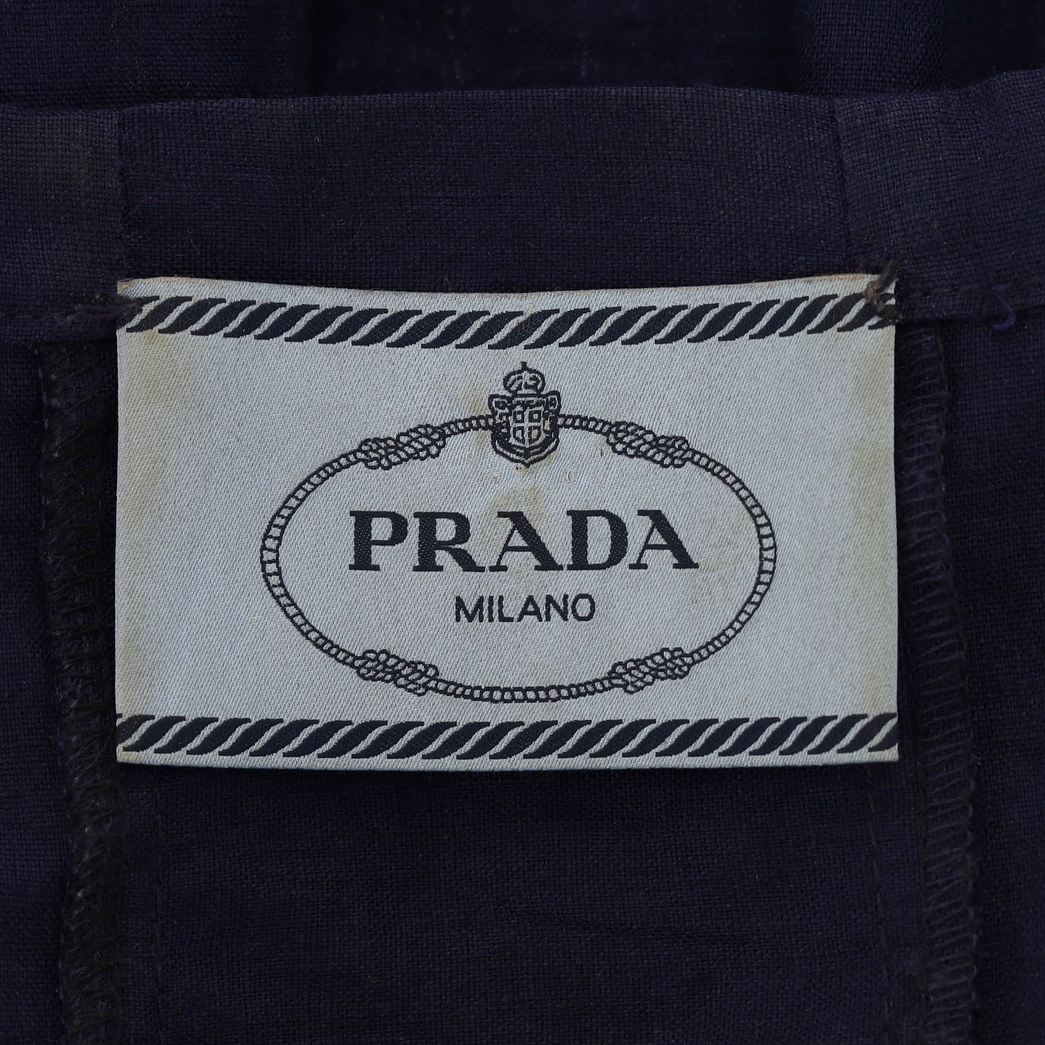 Prada Fit And Flare Linen Dress. Size 38IT - Image 5