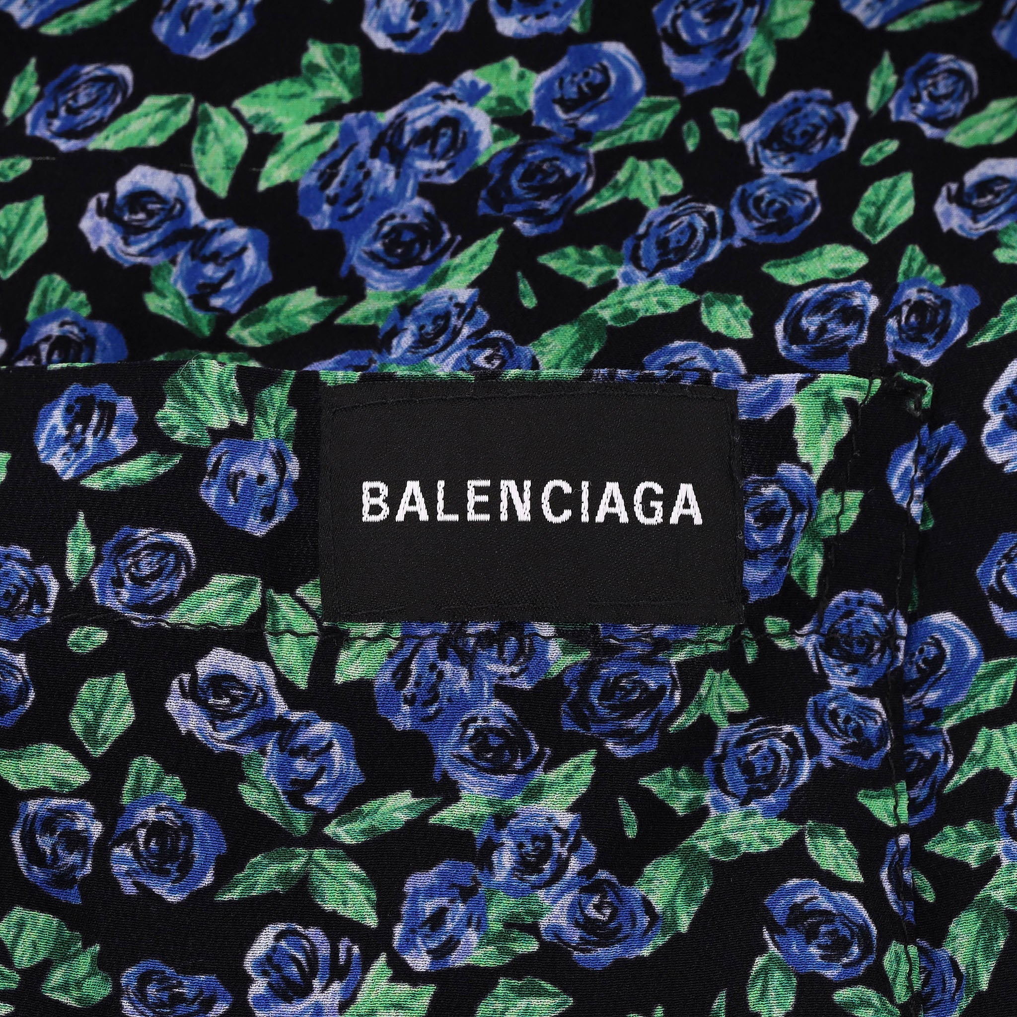 Balenciaga Floral Print Silk Wide-Leg Trousers. Size 36FR - Image 5