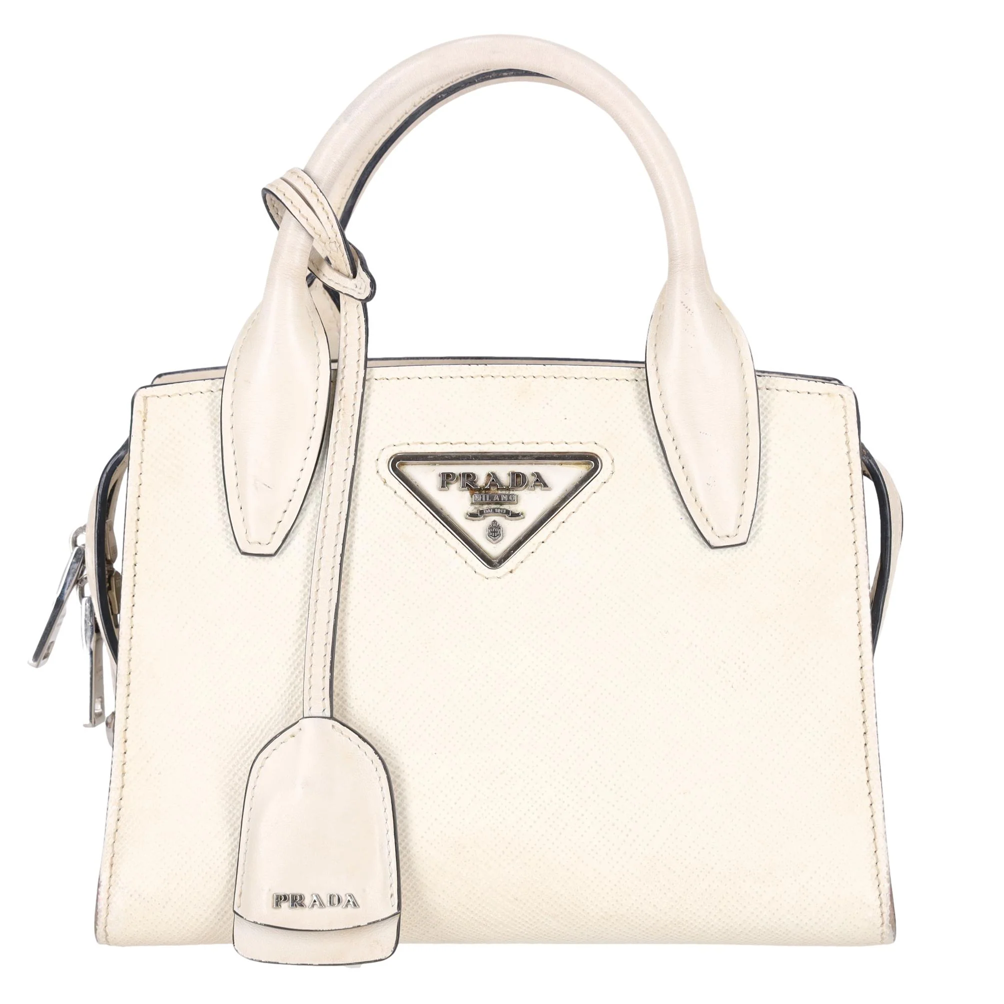 Prada Kristen Saffiano Leather Mini Handbag