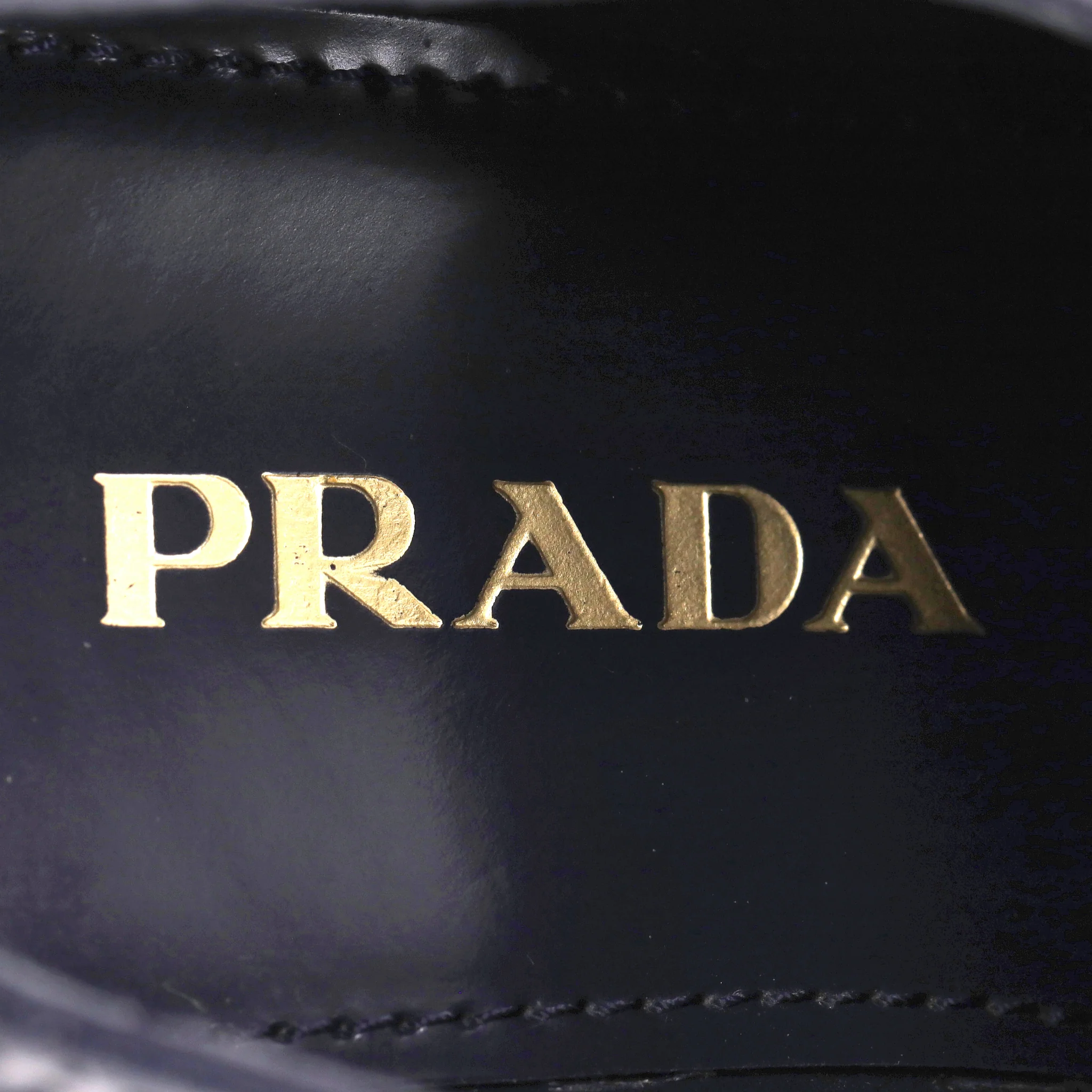 Prada Leather Platform Brogues. Size 35 - Image 10