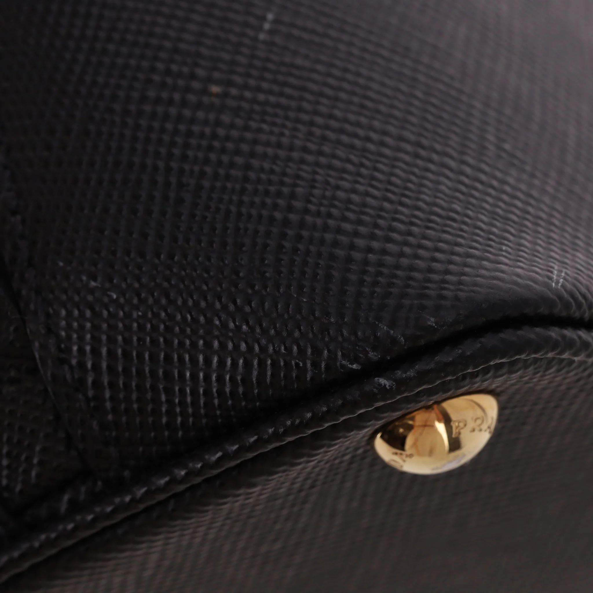 Prada Mini Double Saffiano Leather Crossbody Bag - Image 11