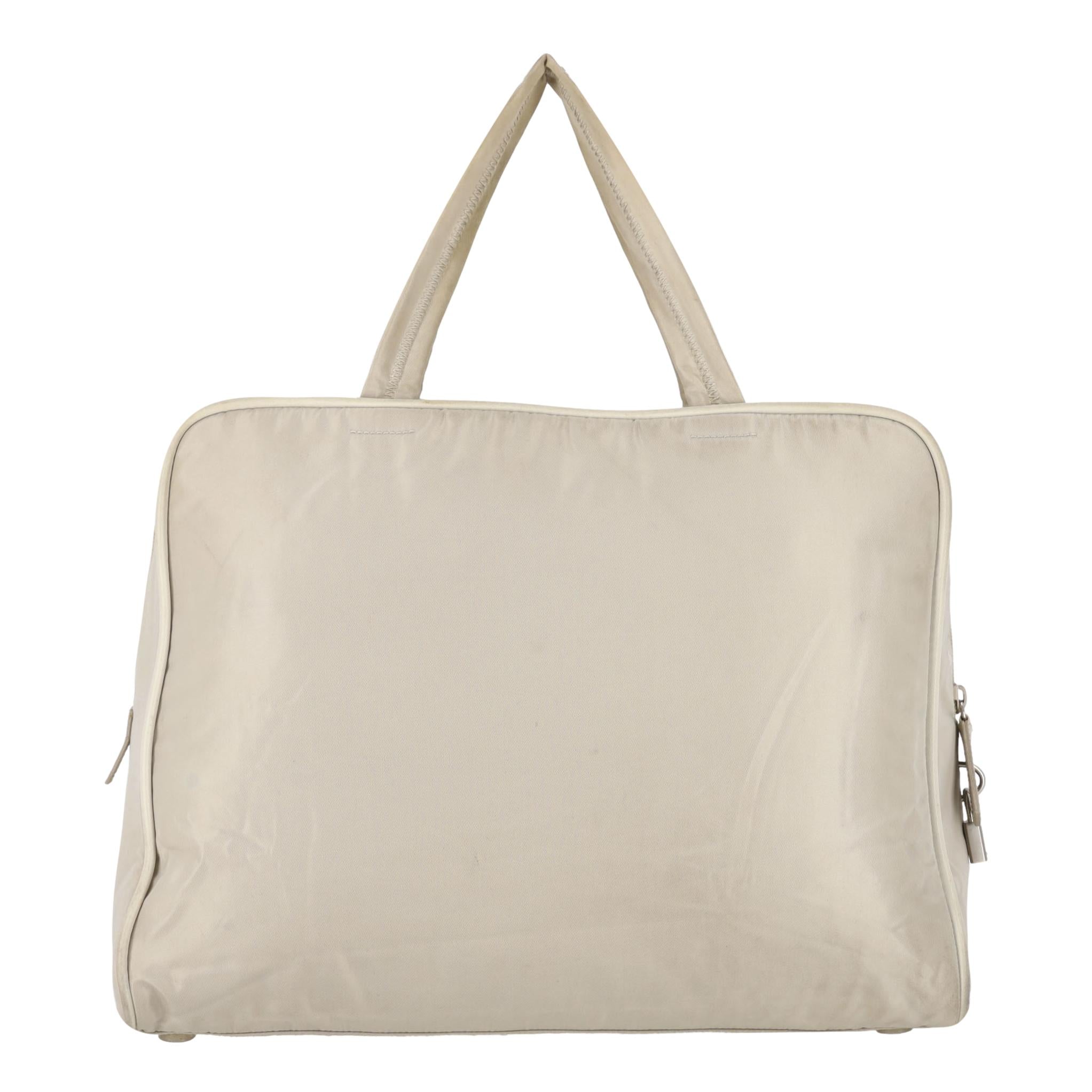 Prada Padlock Detail Nylon Laptop Bag - Image 4
