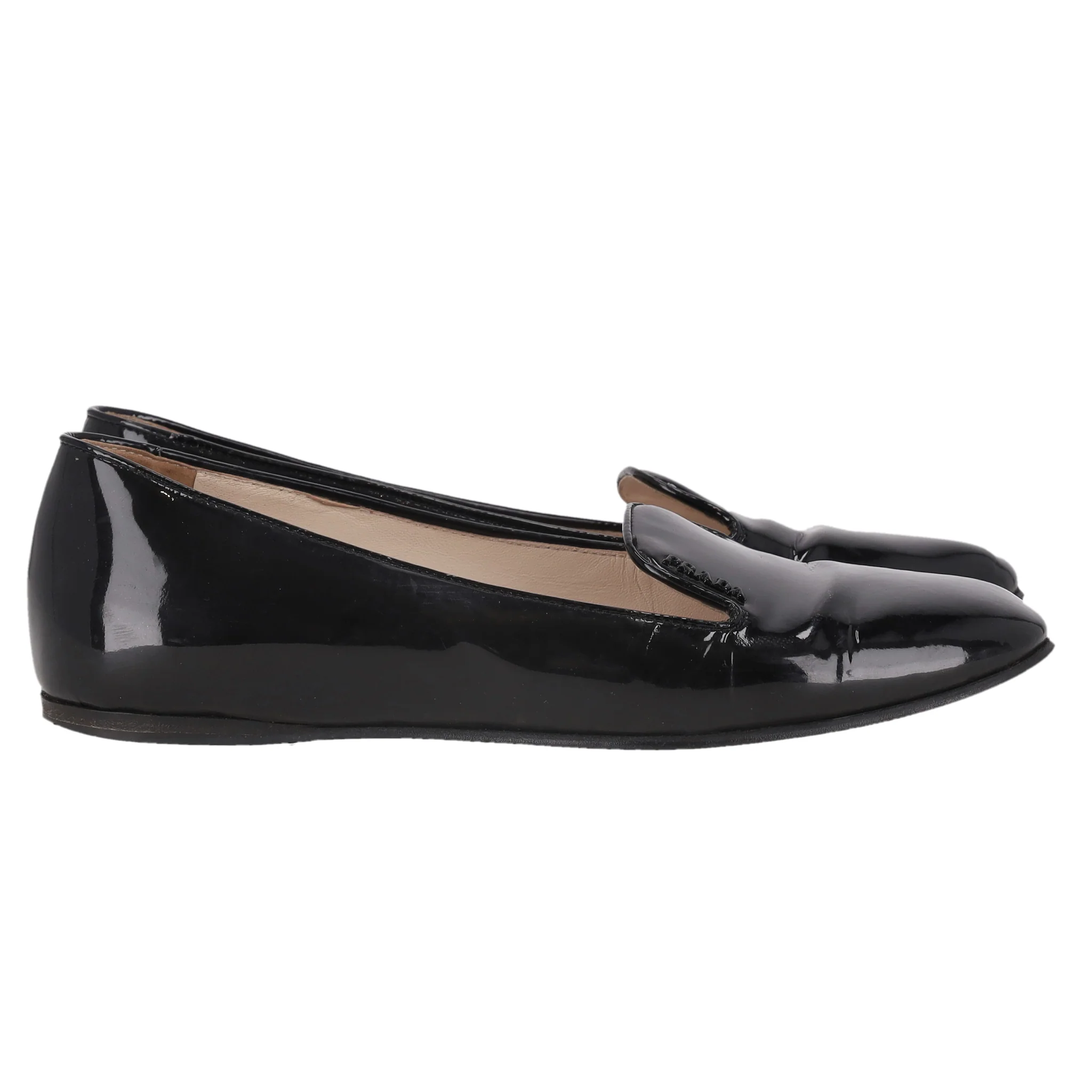 Prada Patent Leather Loafers. Size 35 - Image 3