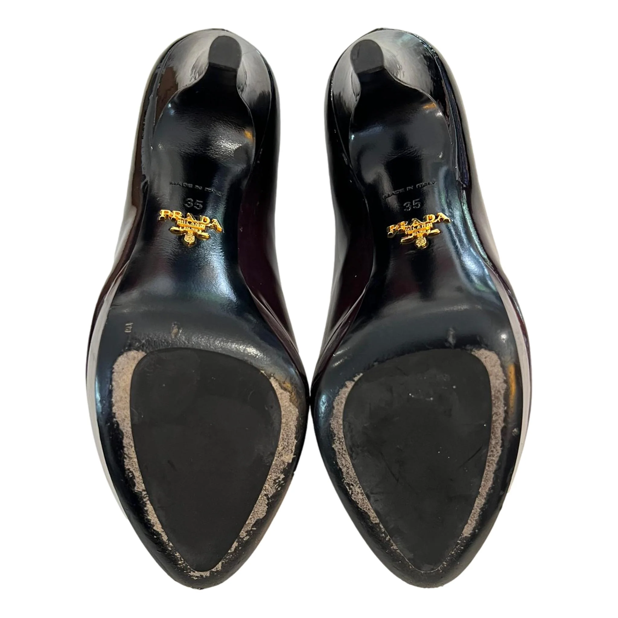 Prada Patent Leather Ombre Platform Pumps. Size 35 - Image 8