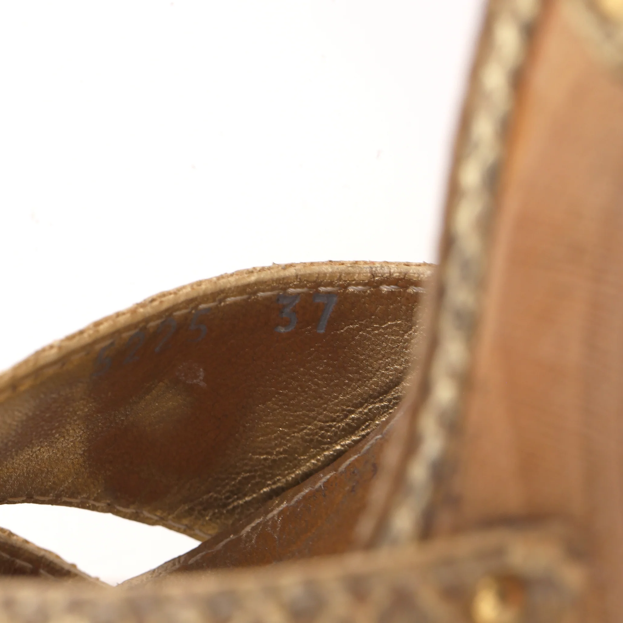 Prada Python Skin Studded Wooden Heel Clog Sandals. Size 37 - Image 7