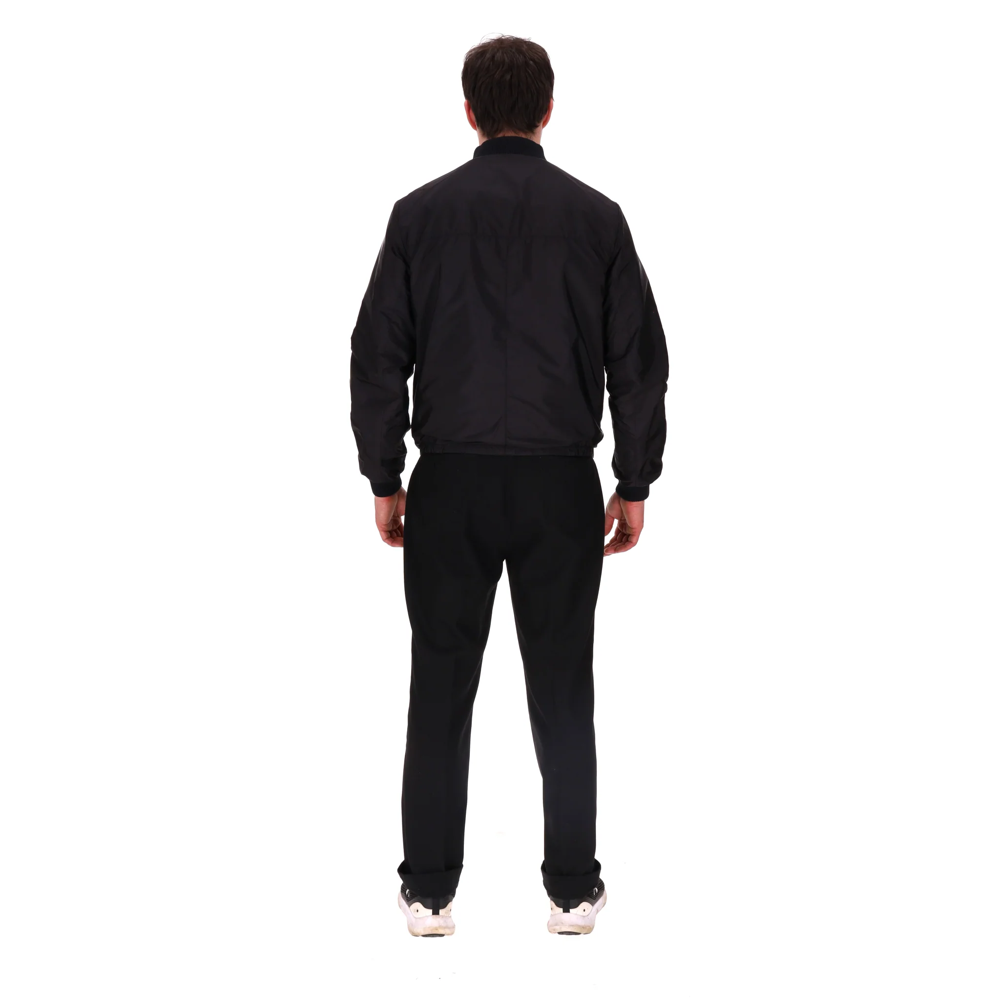 Prada Reversible Lambskin Leather & Nylon Bomber Jacket. Size 50IT - Image 7