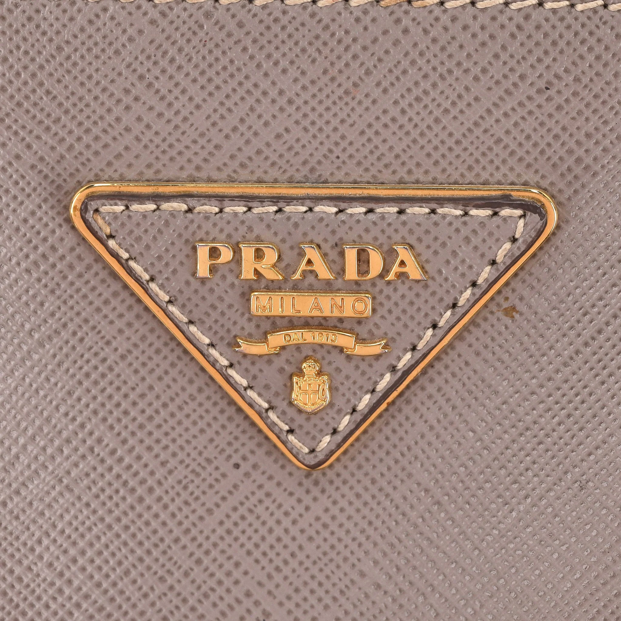Prada Saffiano Leather Double Zip Galleria Tote Bag - Image 7