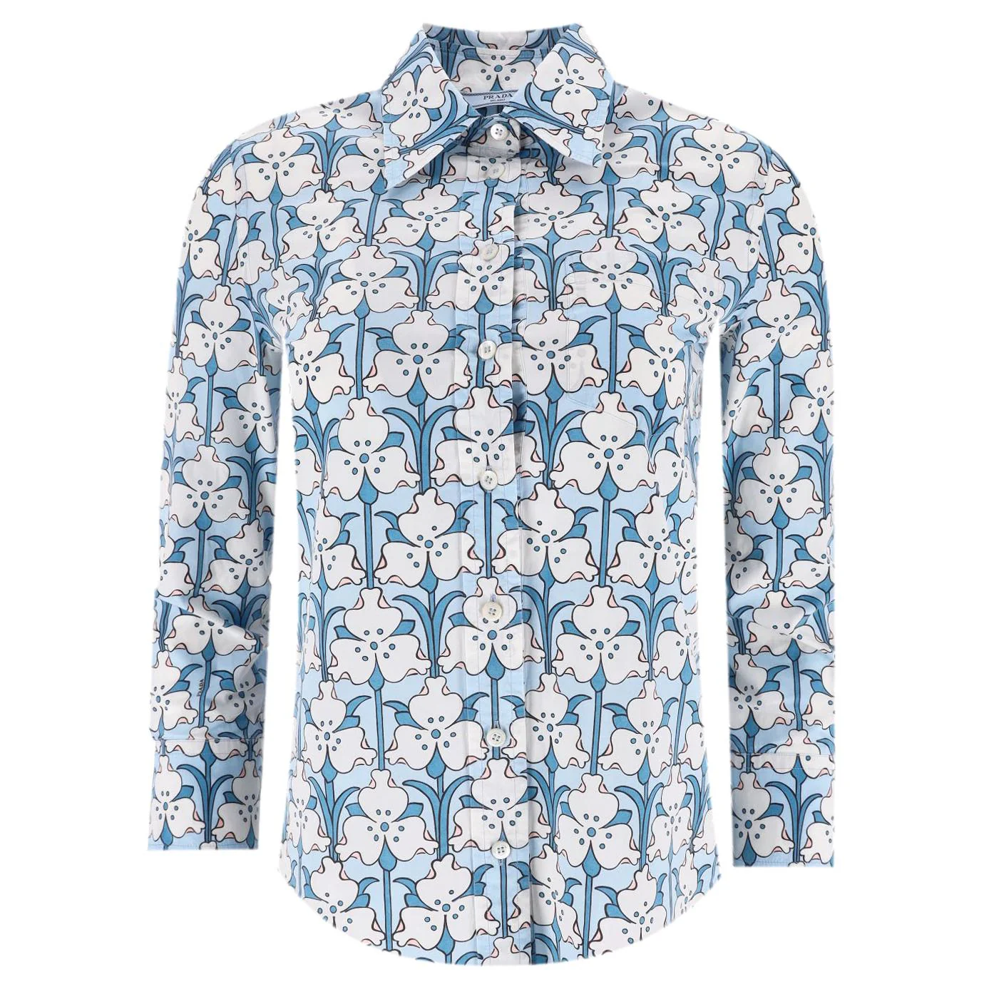 Prada Silk Floral Shirt. Size S
