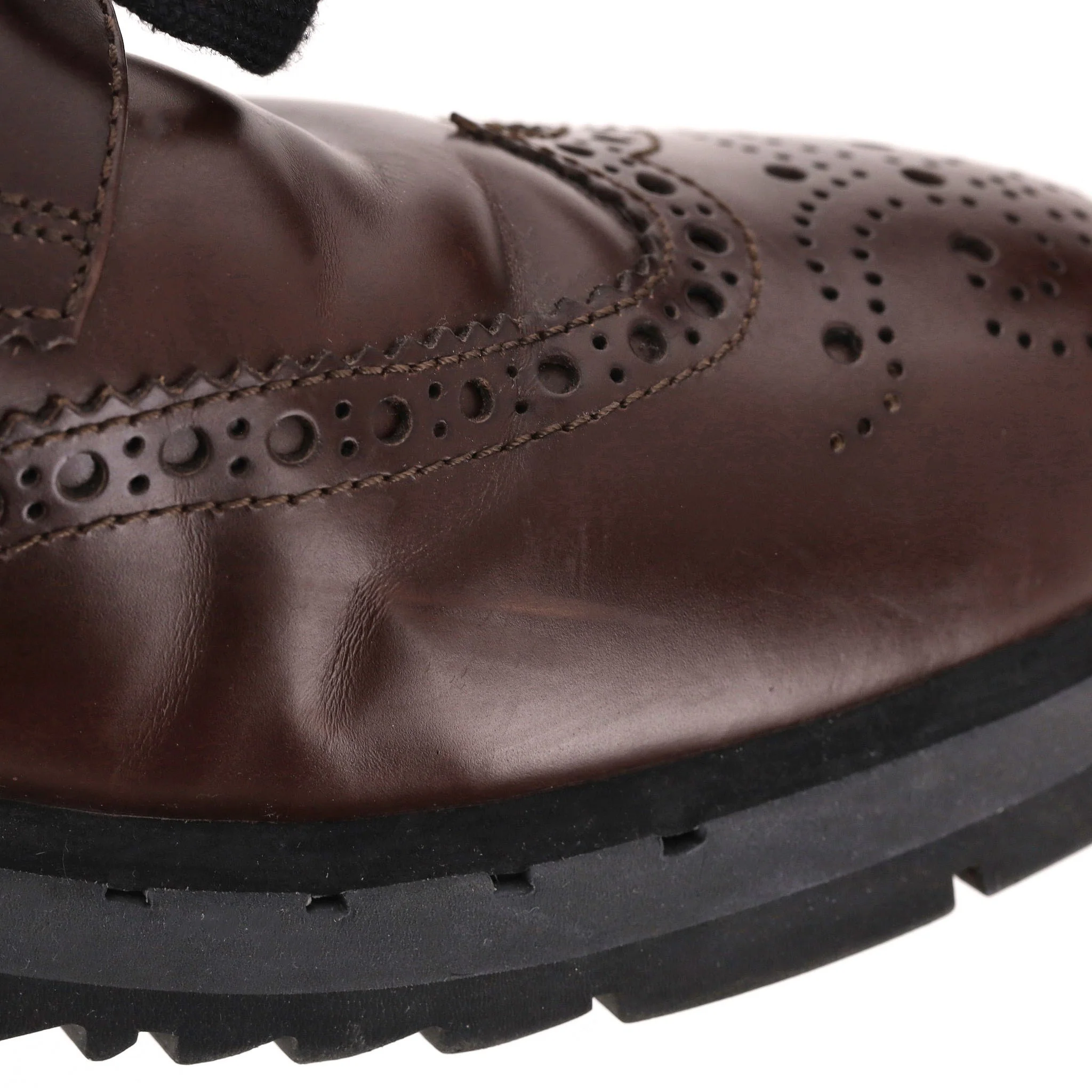 Prada Sport Leather Brogues. Size 42 - Image 11