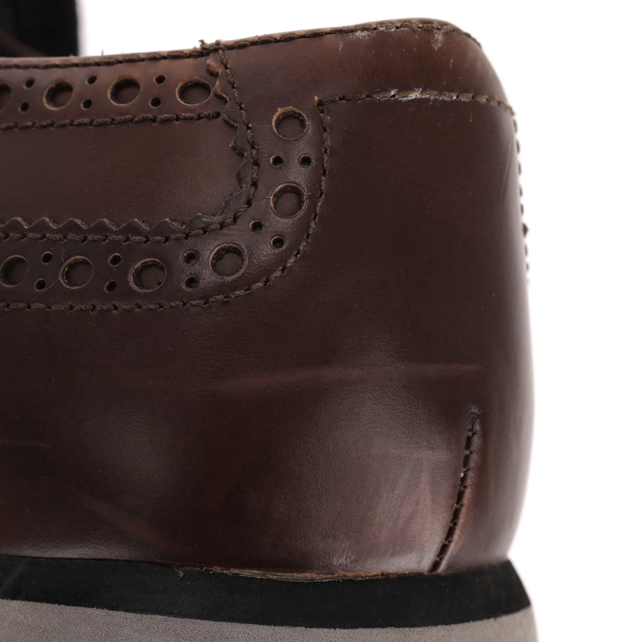 Prada Sport Leather Brogues. Size 42 - Image 8