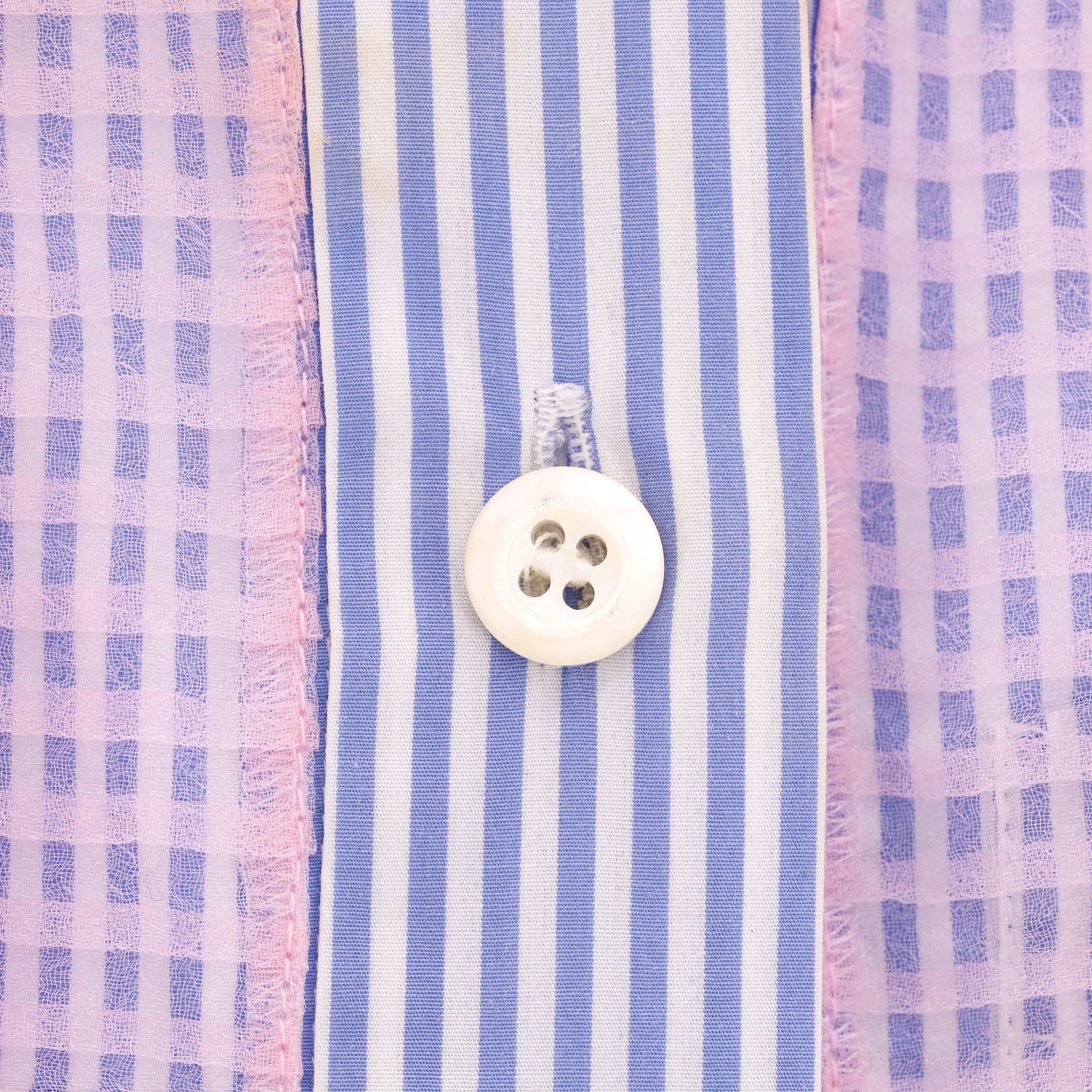 Prada Striped Ruffle Front Top. Size 40FR - Image 7