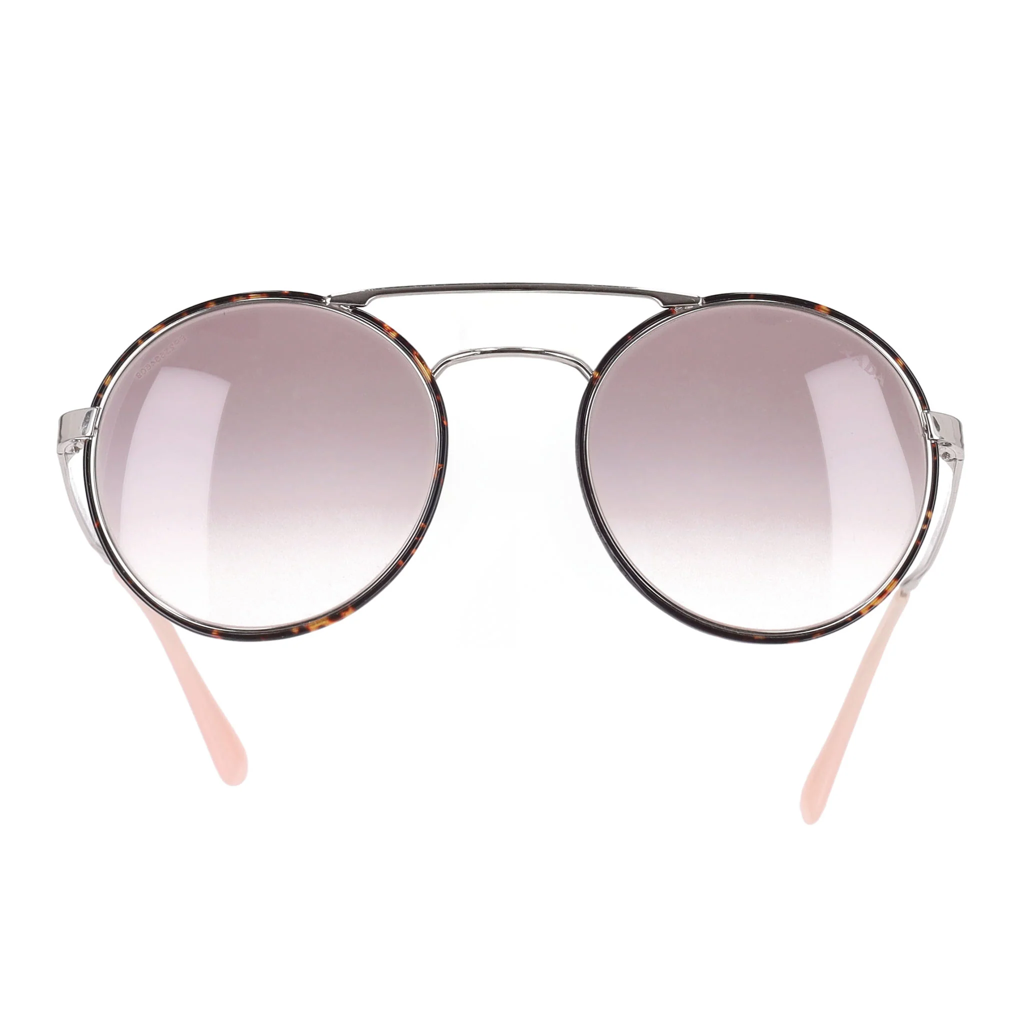 Prada Tortoiseshell Round Sunglasses - Image 2