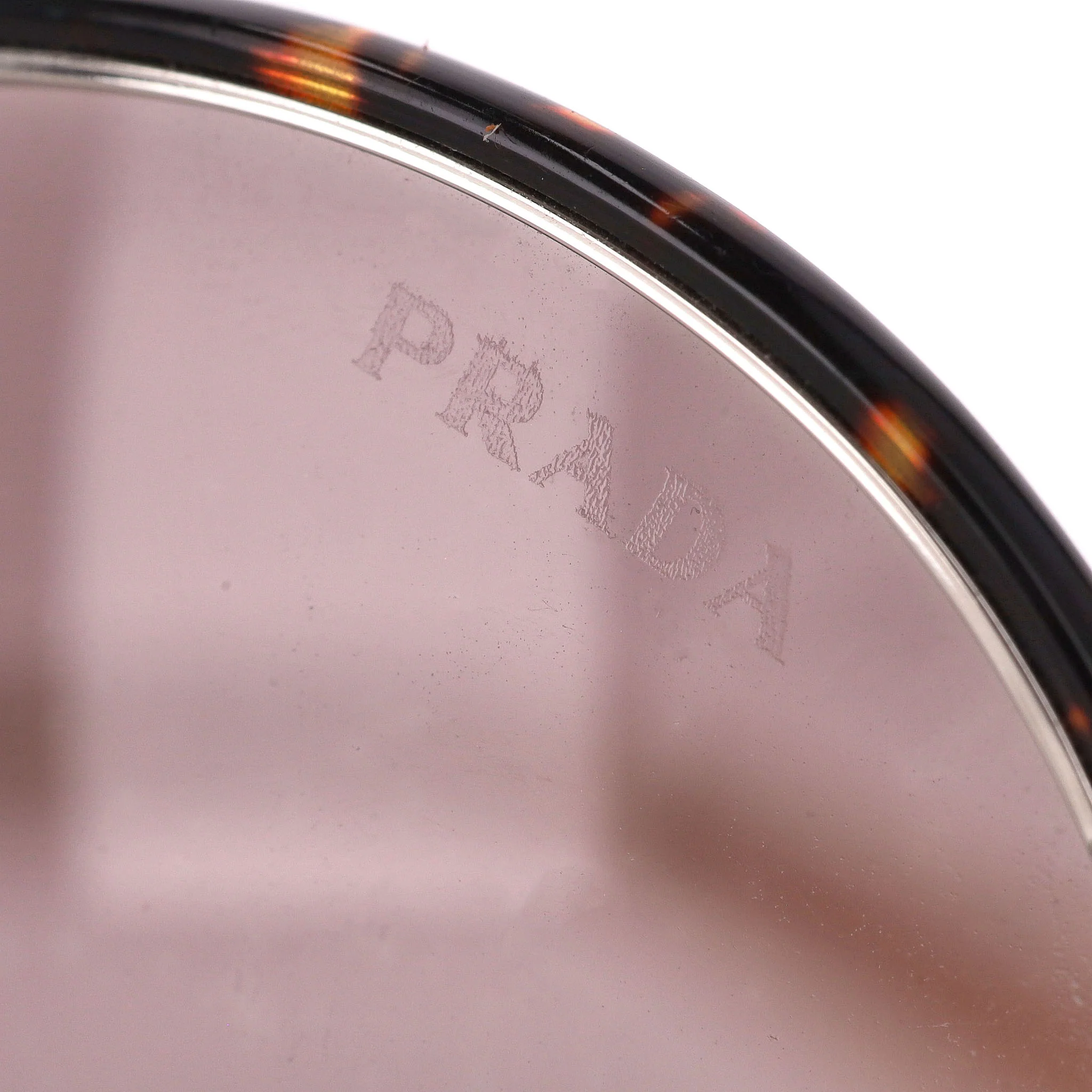 Prada Tortoiseshell Round Sunglasses - Image 7
