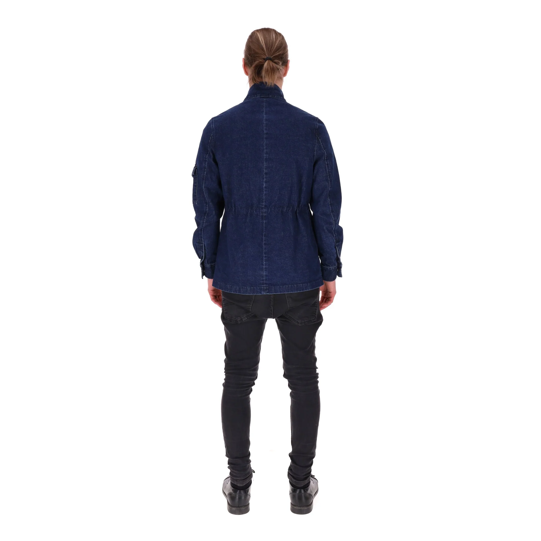 Pure Blue Japan Linen Denim Jacket. Size L - Image 4